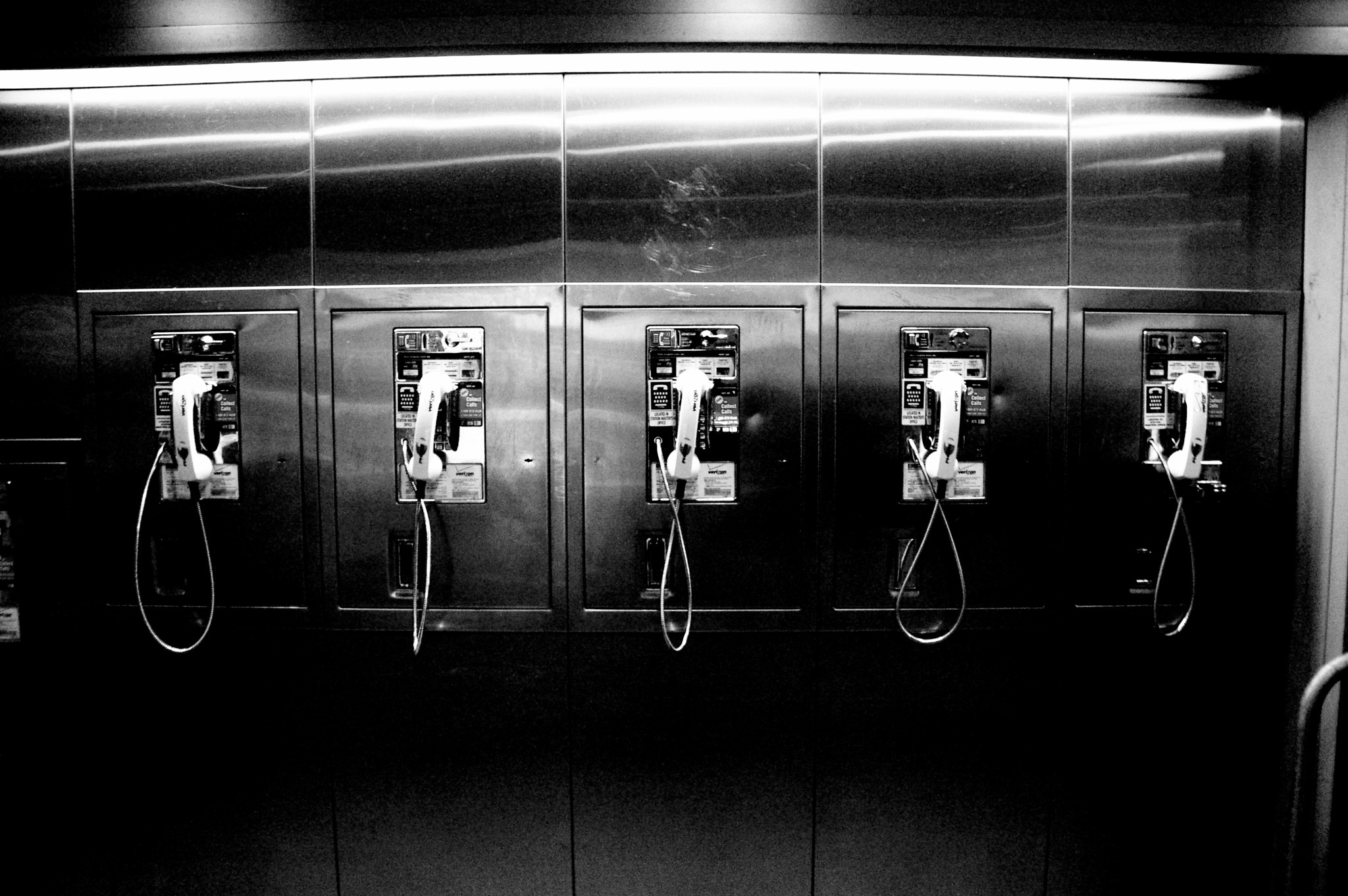 Pentax K110D sample photo. Payphones photography