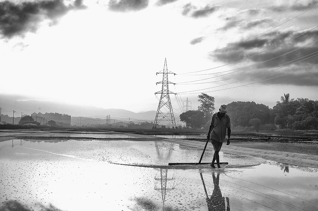 Nikon D3S sample photo. Saltpans work photography
