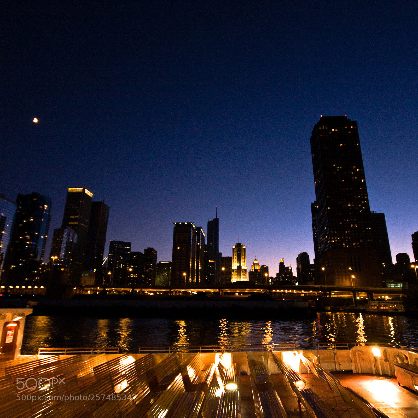 Canon EOS 40D sample photo. Chicago at night photography