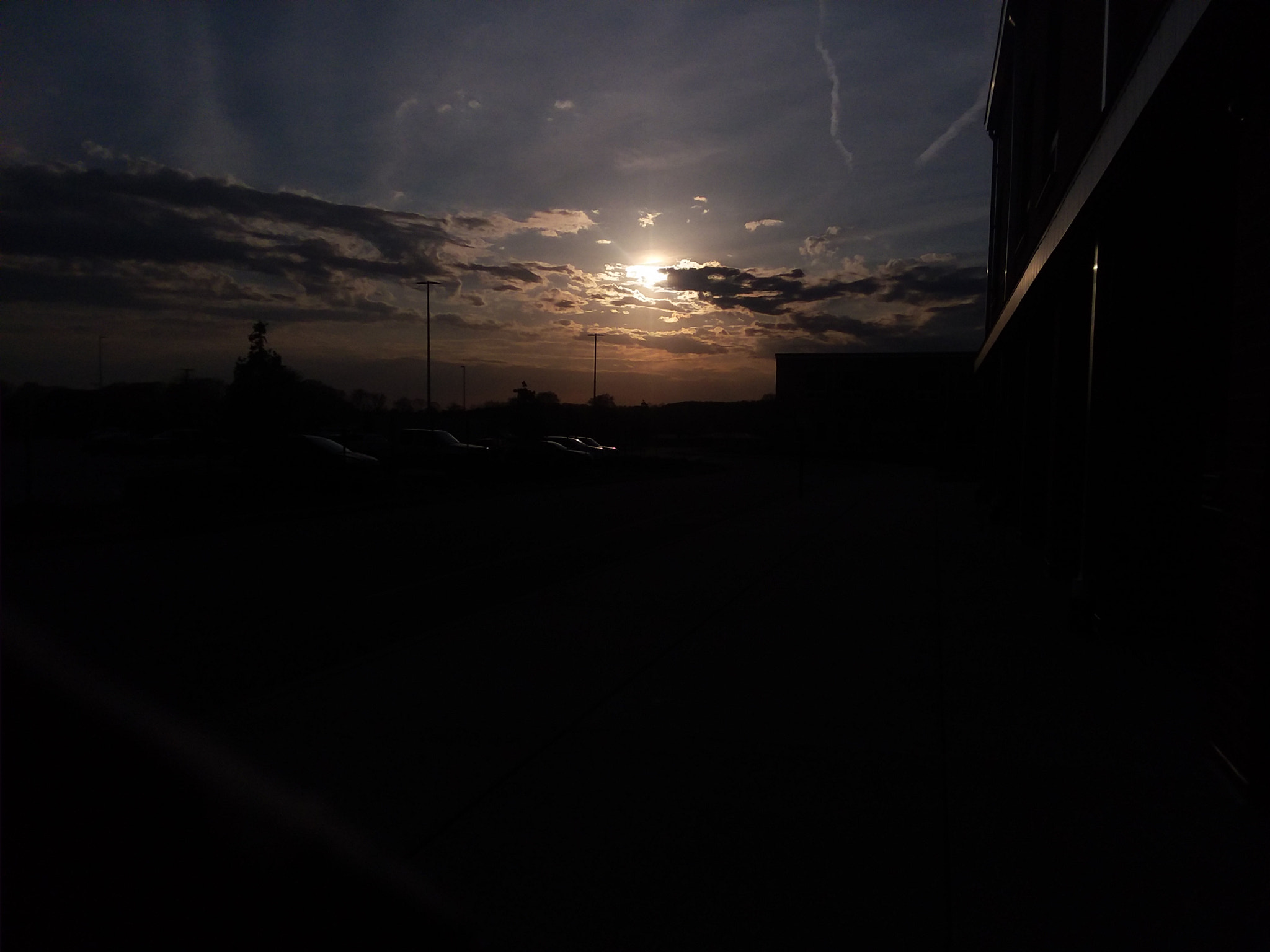 Samsung Galaxy J7 Pop sample photo. Sun setting at bl back on may 9, 2018 photography