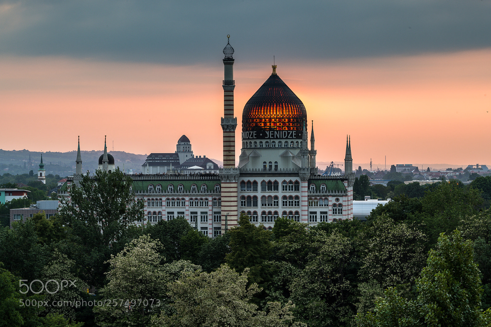 Nikon D850 sample photo. Sunset behind yenidze in photography