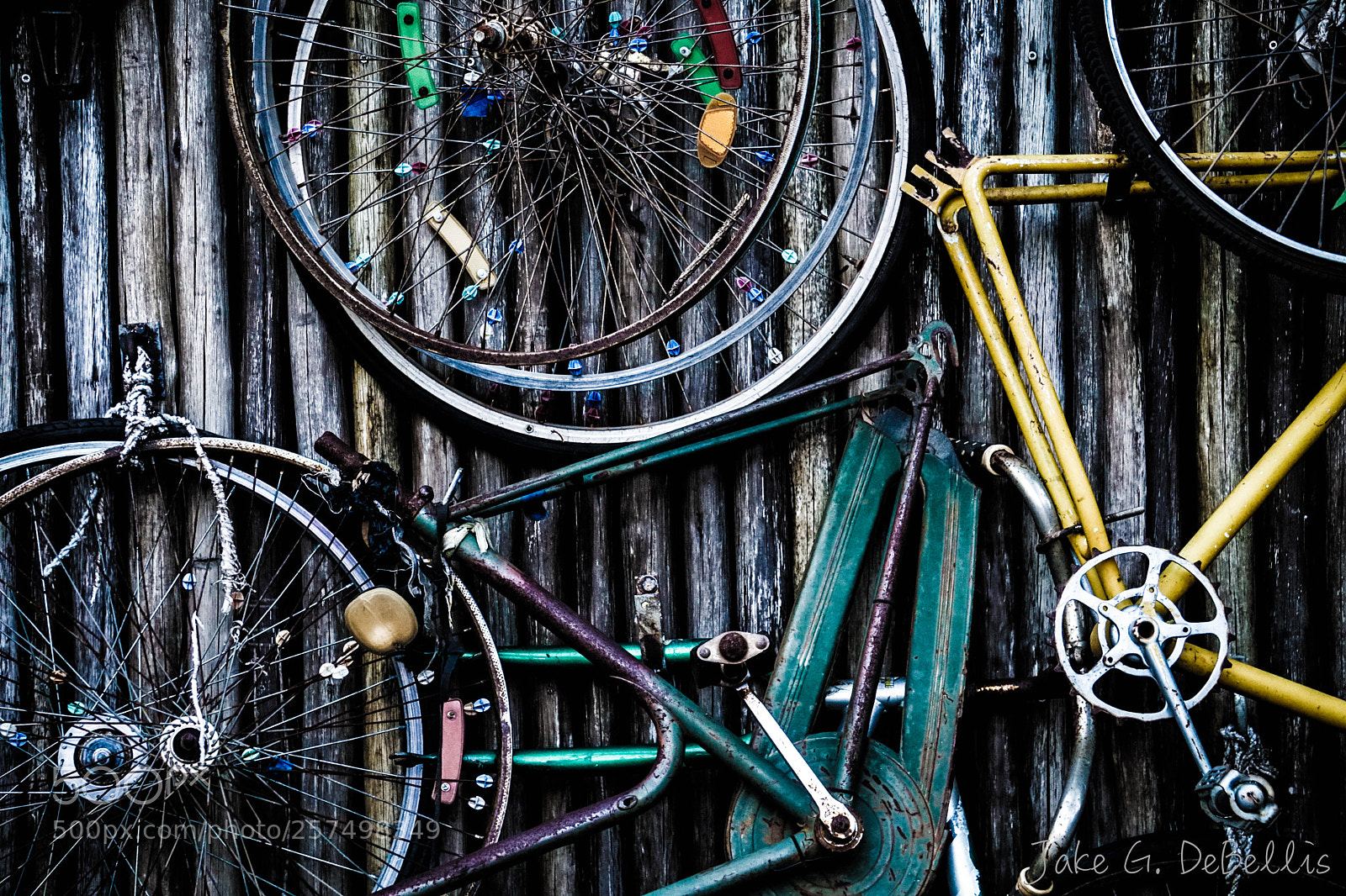 Sony a6300 sample photo. Bike wall photography