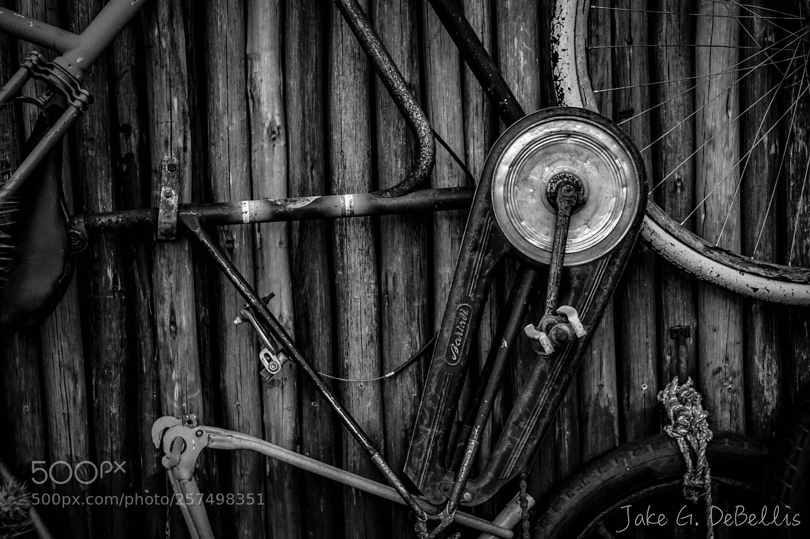 Sony a6300 sample photo. B&w bike photography