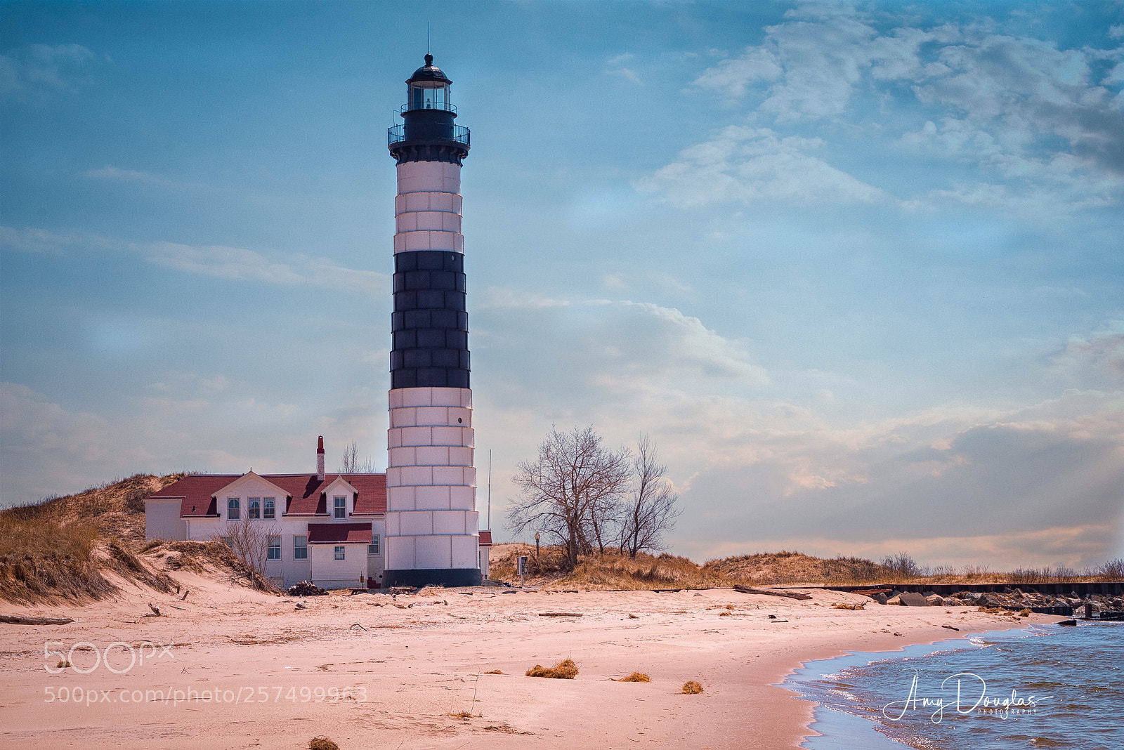 Nikon D810 sample photo. Michigan lighthouse photography