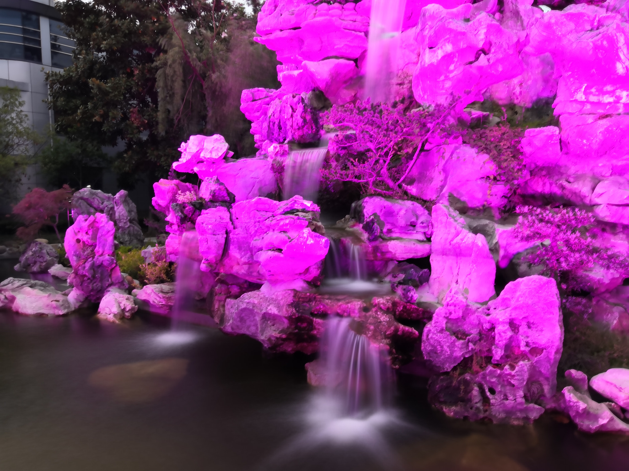 HUAWEI Honor 10 sample photo. Water fall in night photography