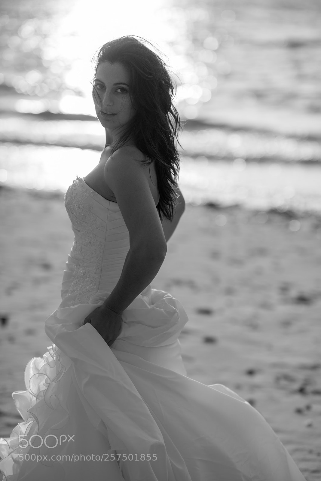 Nikon D810 sample photo. Beach bride photography