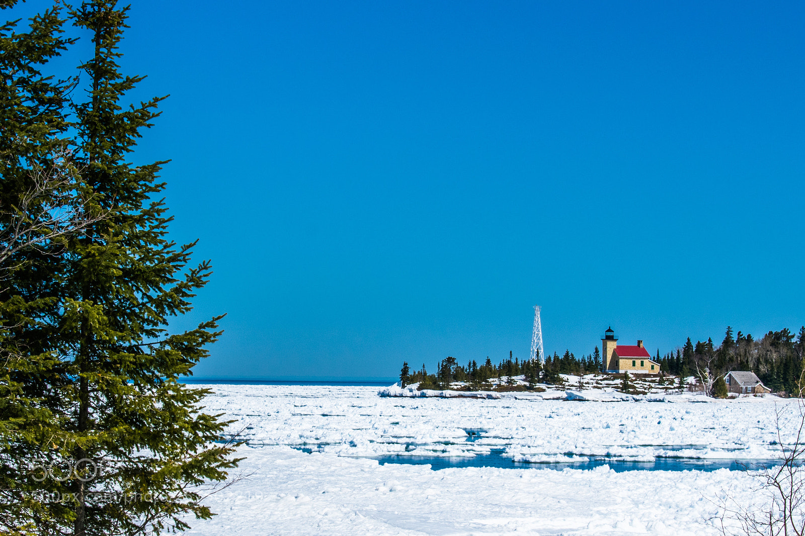 Nikon D3400 sample photo. Keweenawa peninsula lighthouse photography