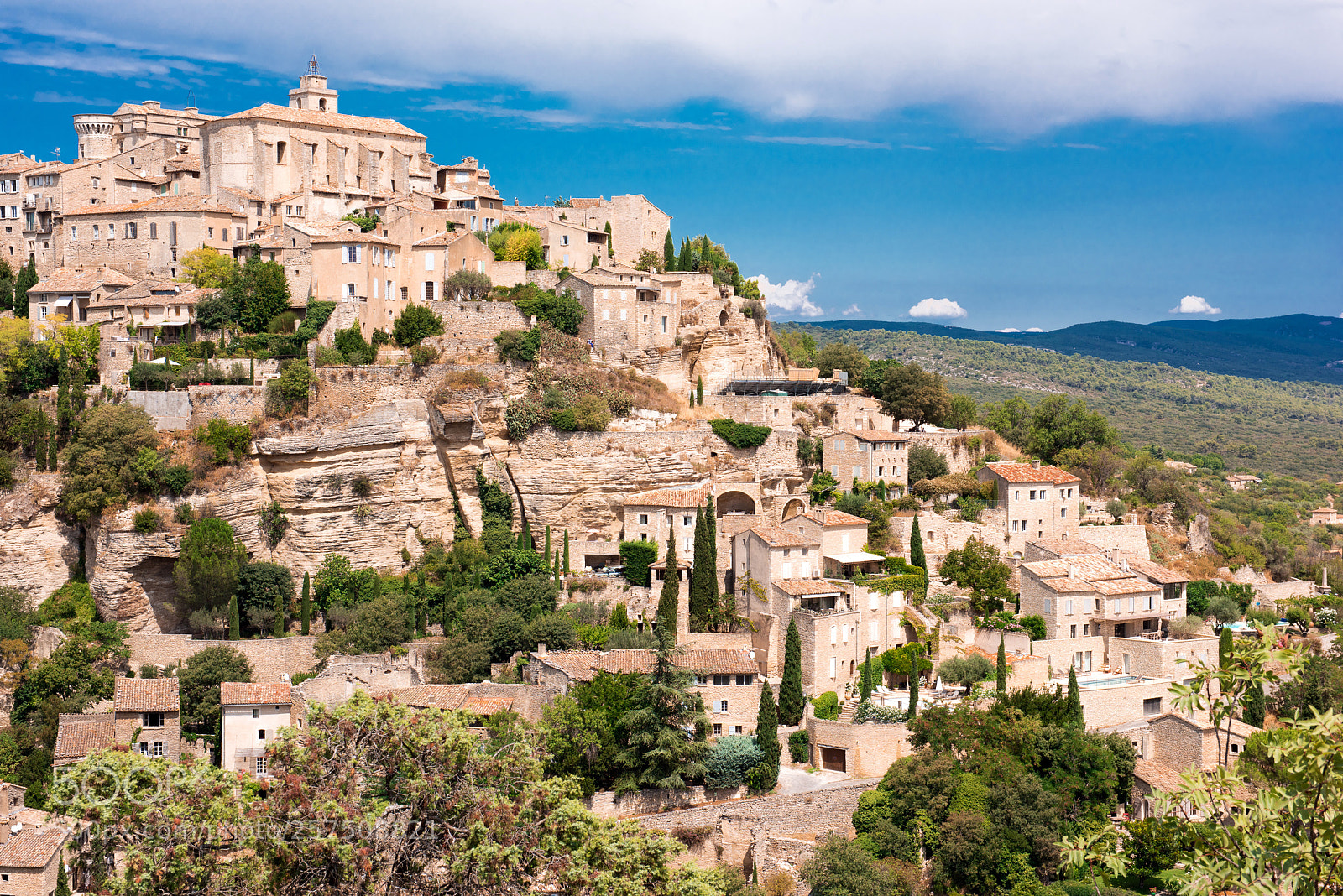Nikon D810 sample photo. Gordes, french village. photography