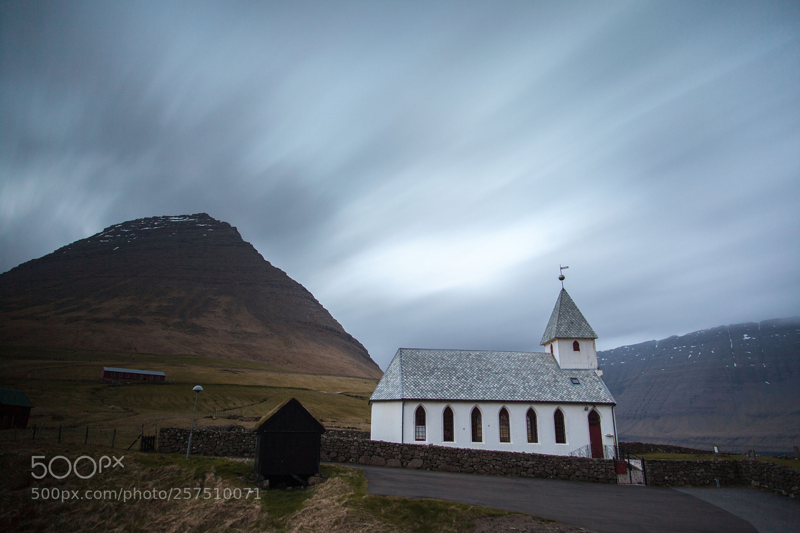 Canon EOS 5D Mark II sample photo. Church on faroer island photography