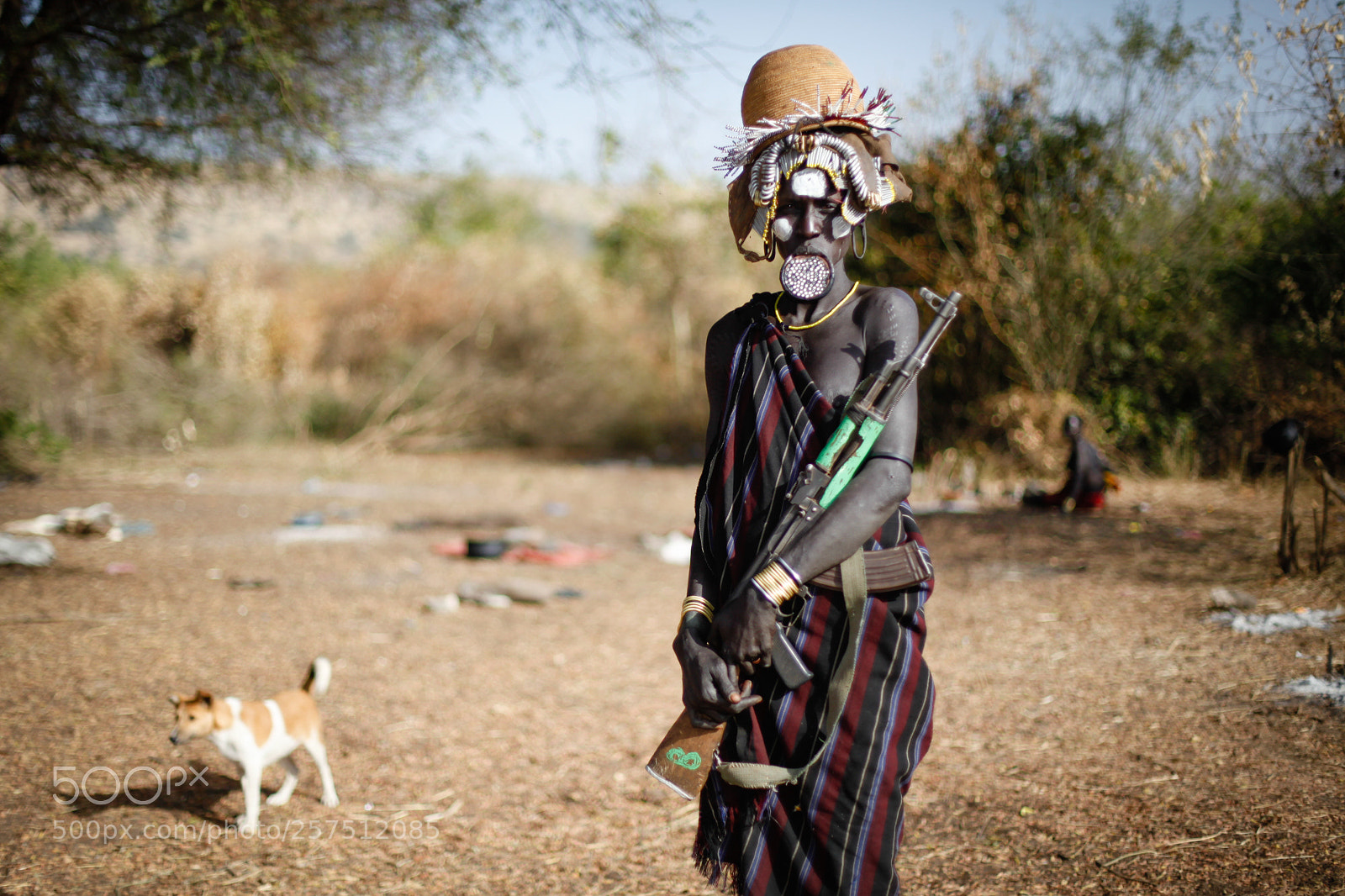 Canon EOS 5D Mark II sample photo. Mursi woman photography