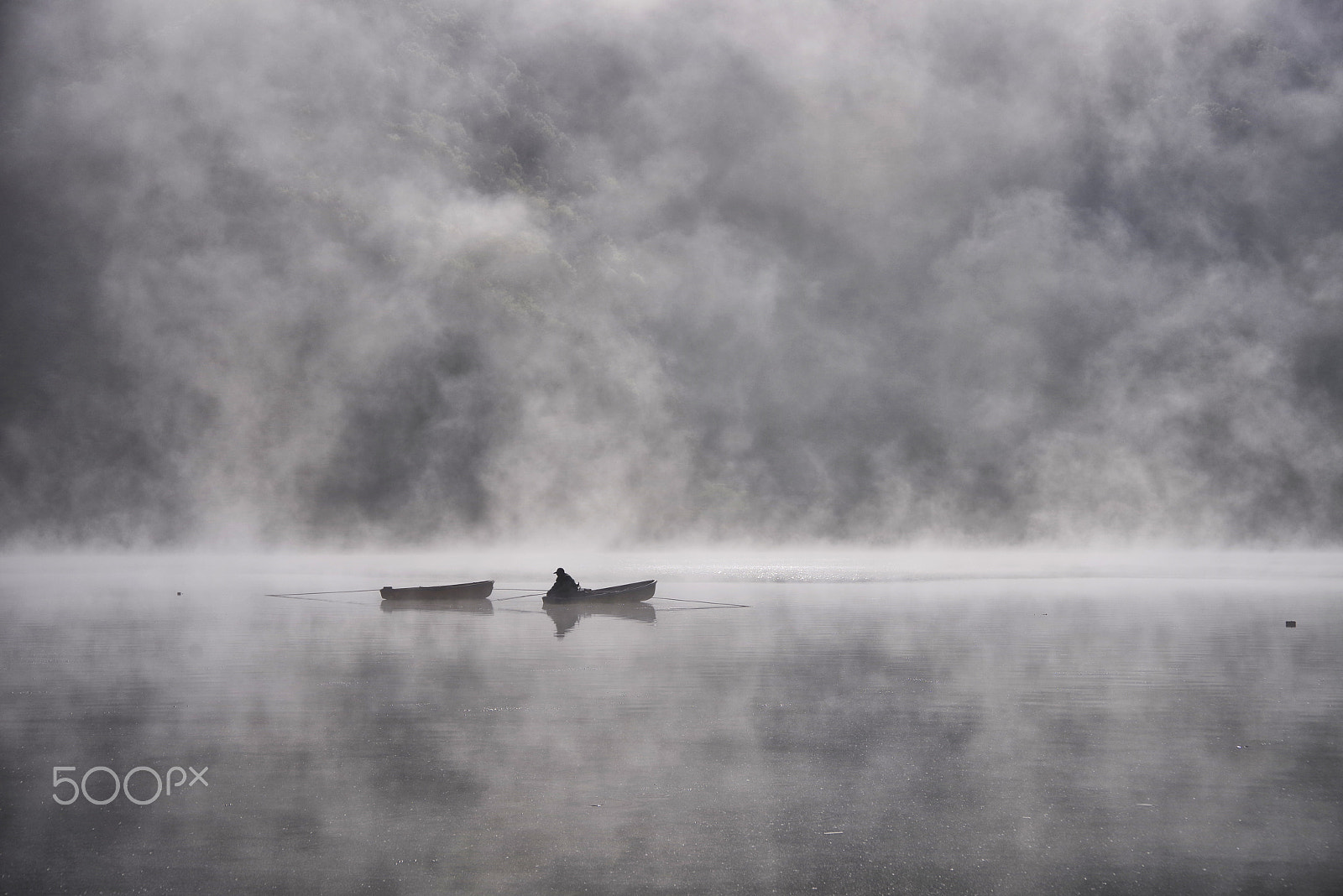 Pentax K-1 Mark II sample photo. Fog lake photography