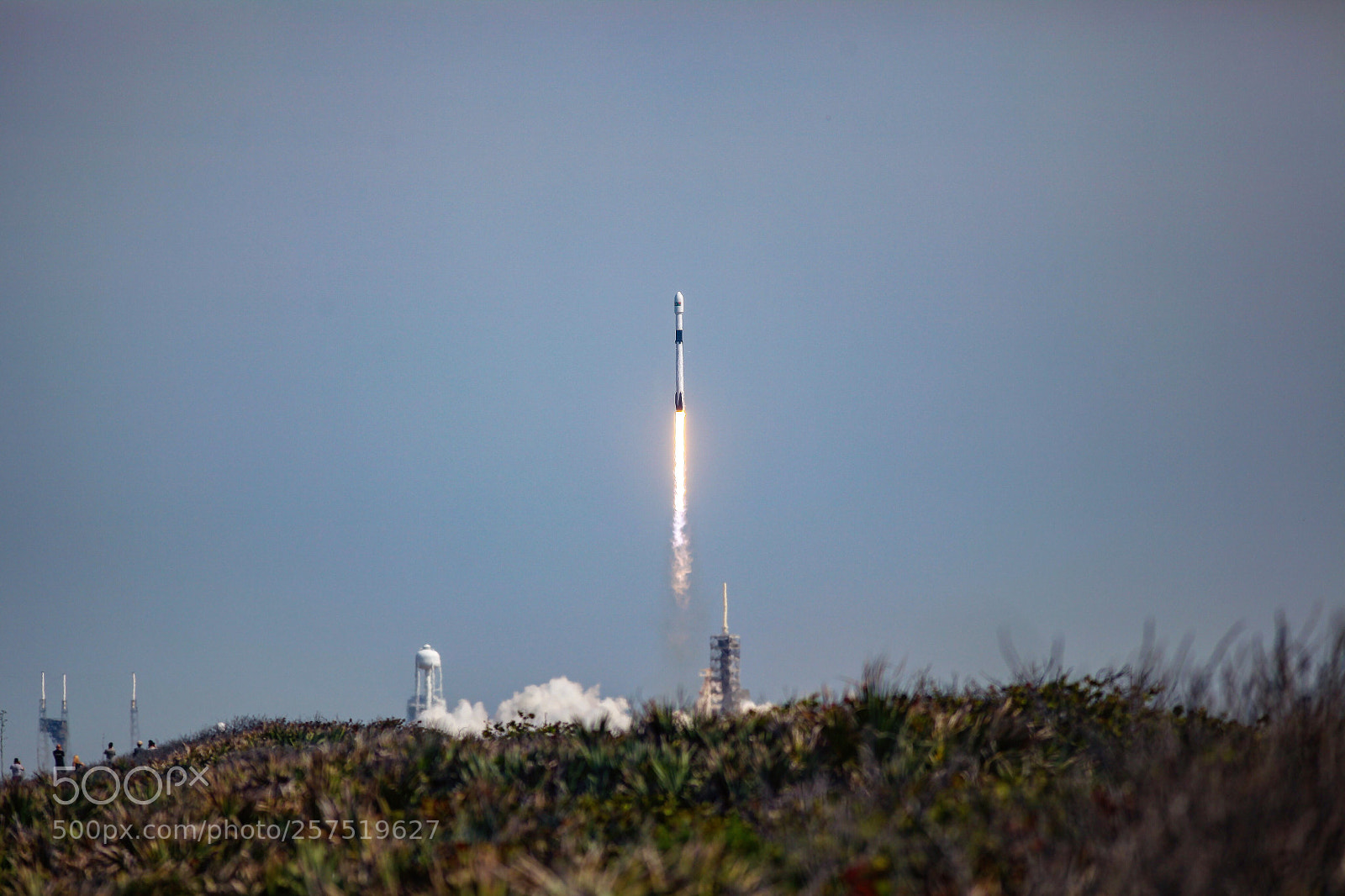 Canon EOS 5D Mark II sample photo. Falcon 9 - bangabandhu 1 photography