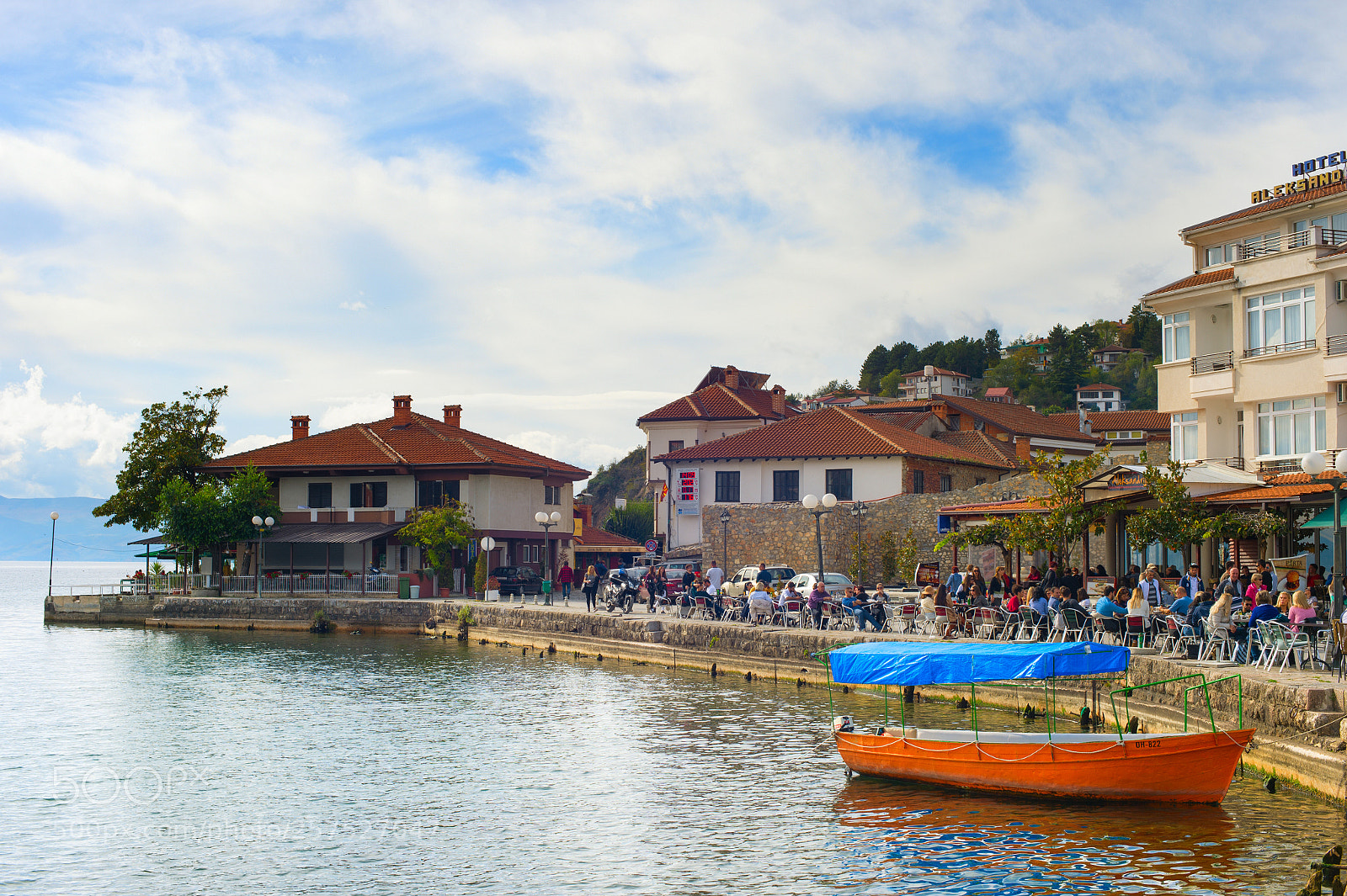 Nikon Df sample photo. Tourists ohrid old town photography
