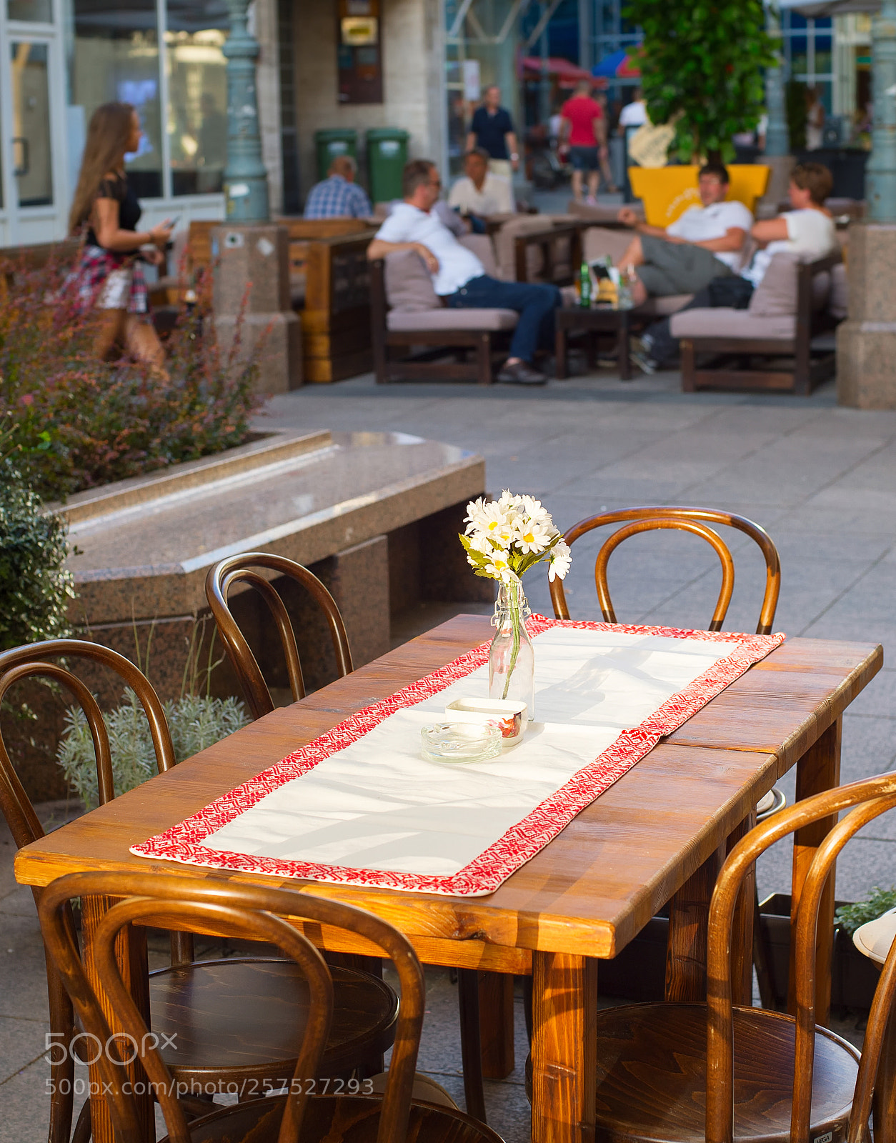 Nikon Df sample photo. City street restaurant empty photography