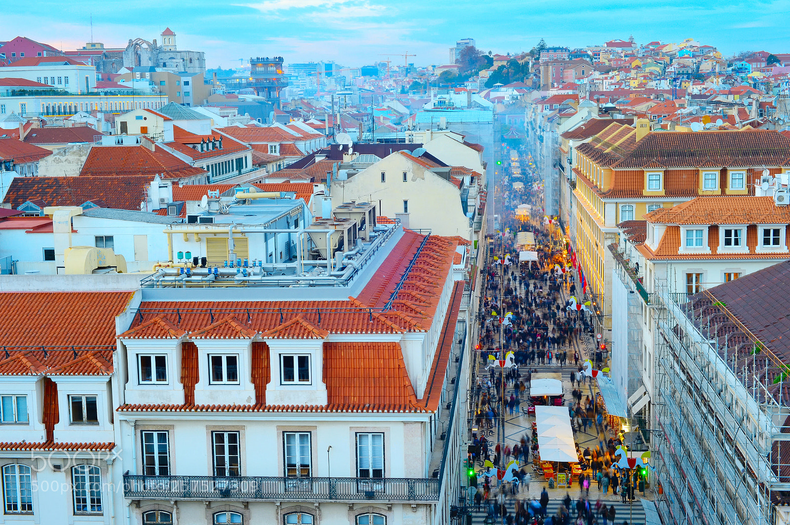 Nikon Df sample photo. Crowd, old town street photography