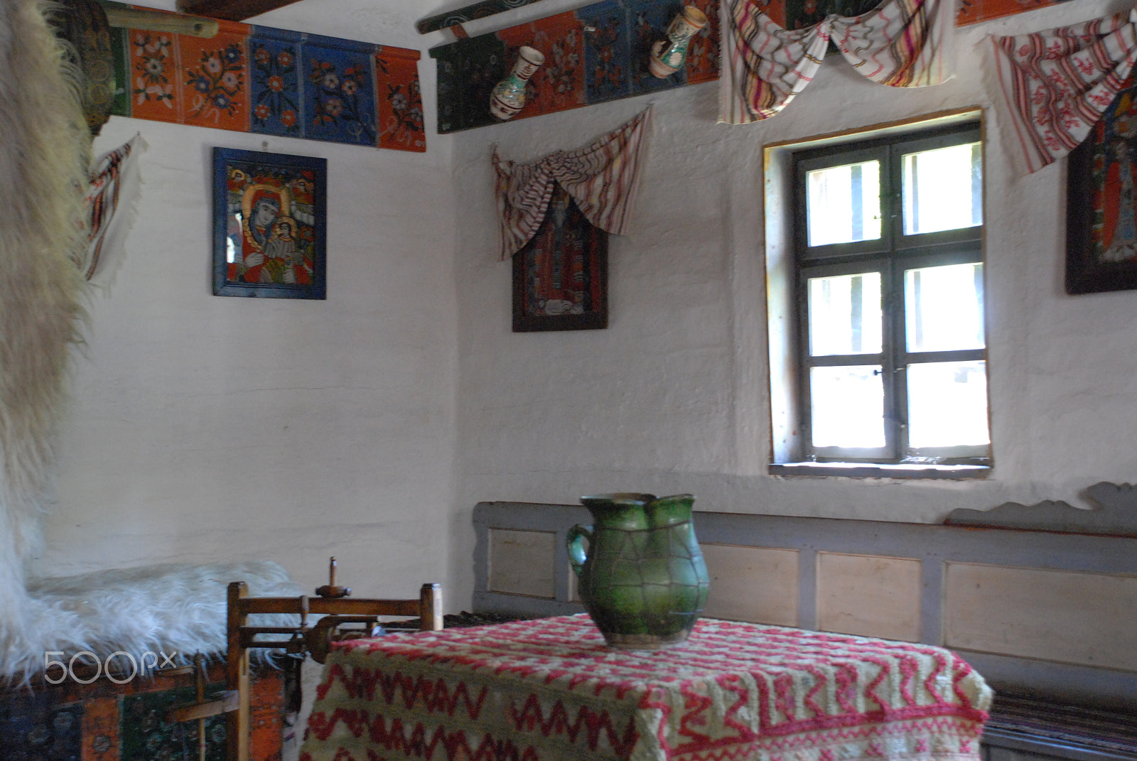 Nikon D80 sample photo. Traditional romanian house - interior photography