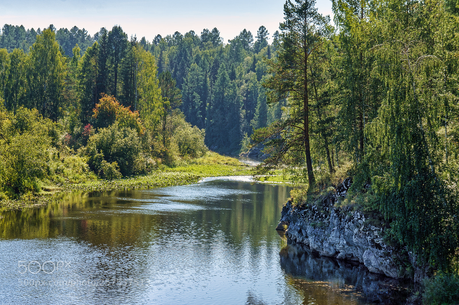 Sony Alpha NEX-5N sample photo. Warm summer river flows photography