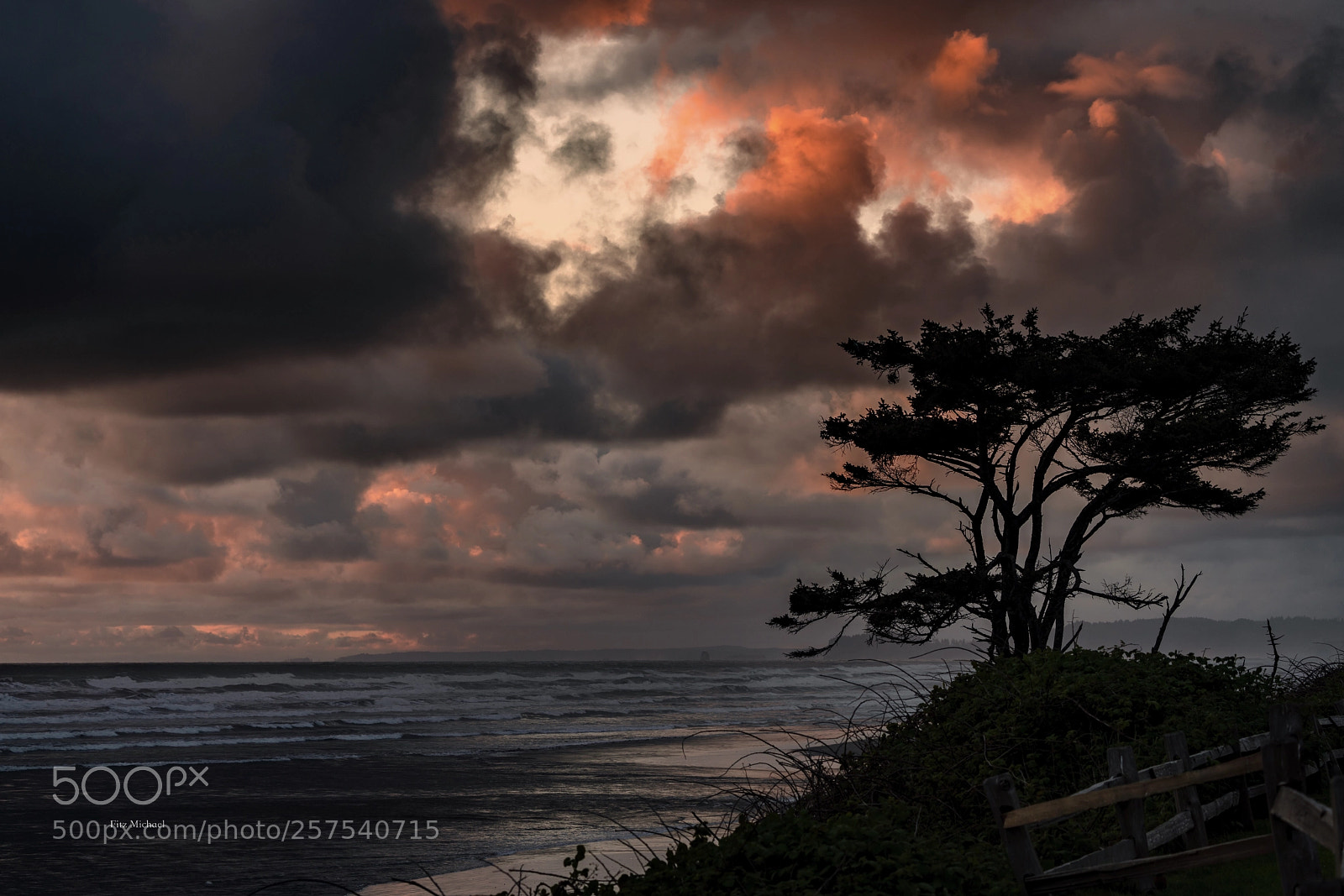Sony a7R III sample photo. Sunset at kalaloch lodge 
 photography