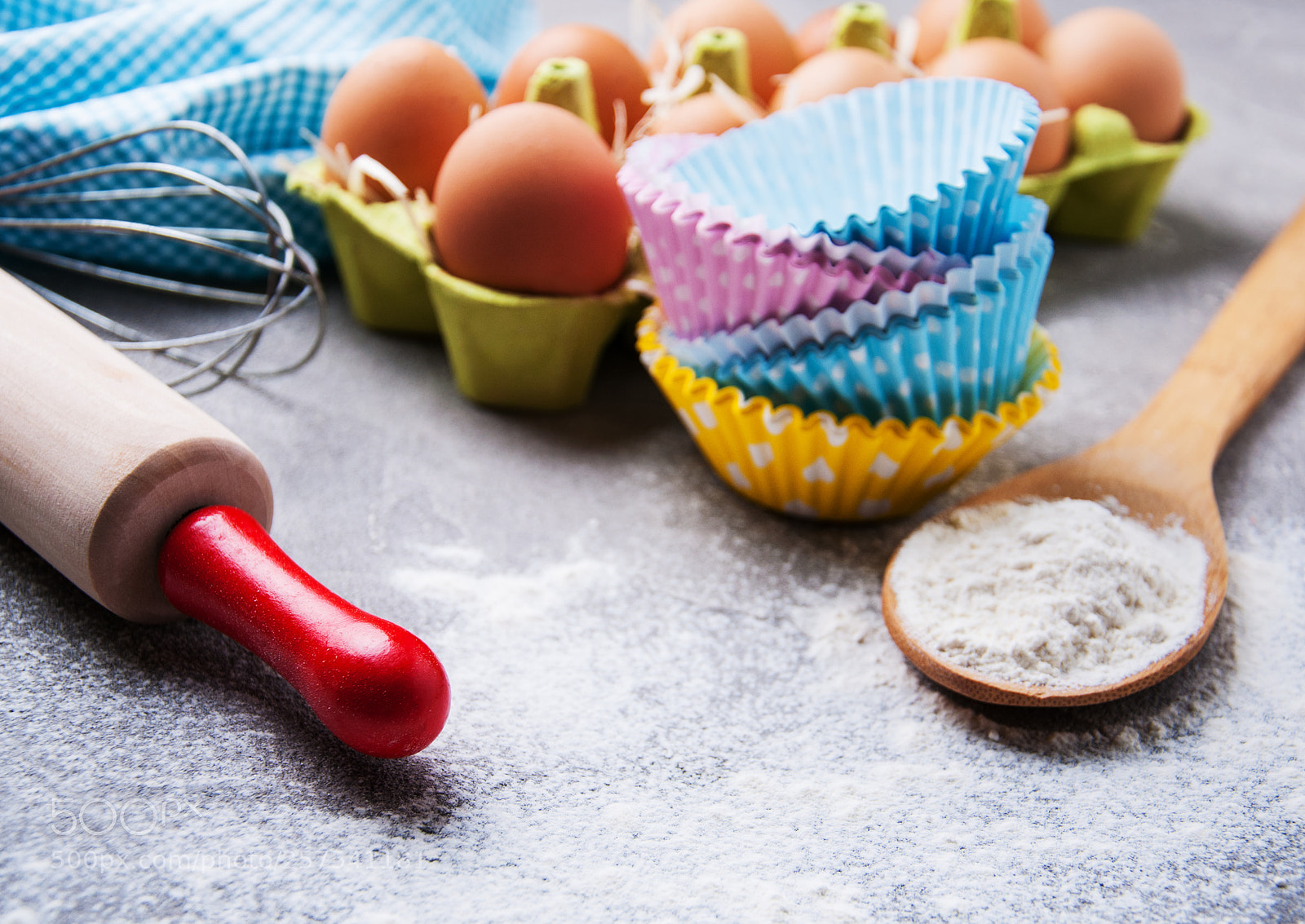Nikon D90 sample photo. Baking ingredients - flour photography