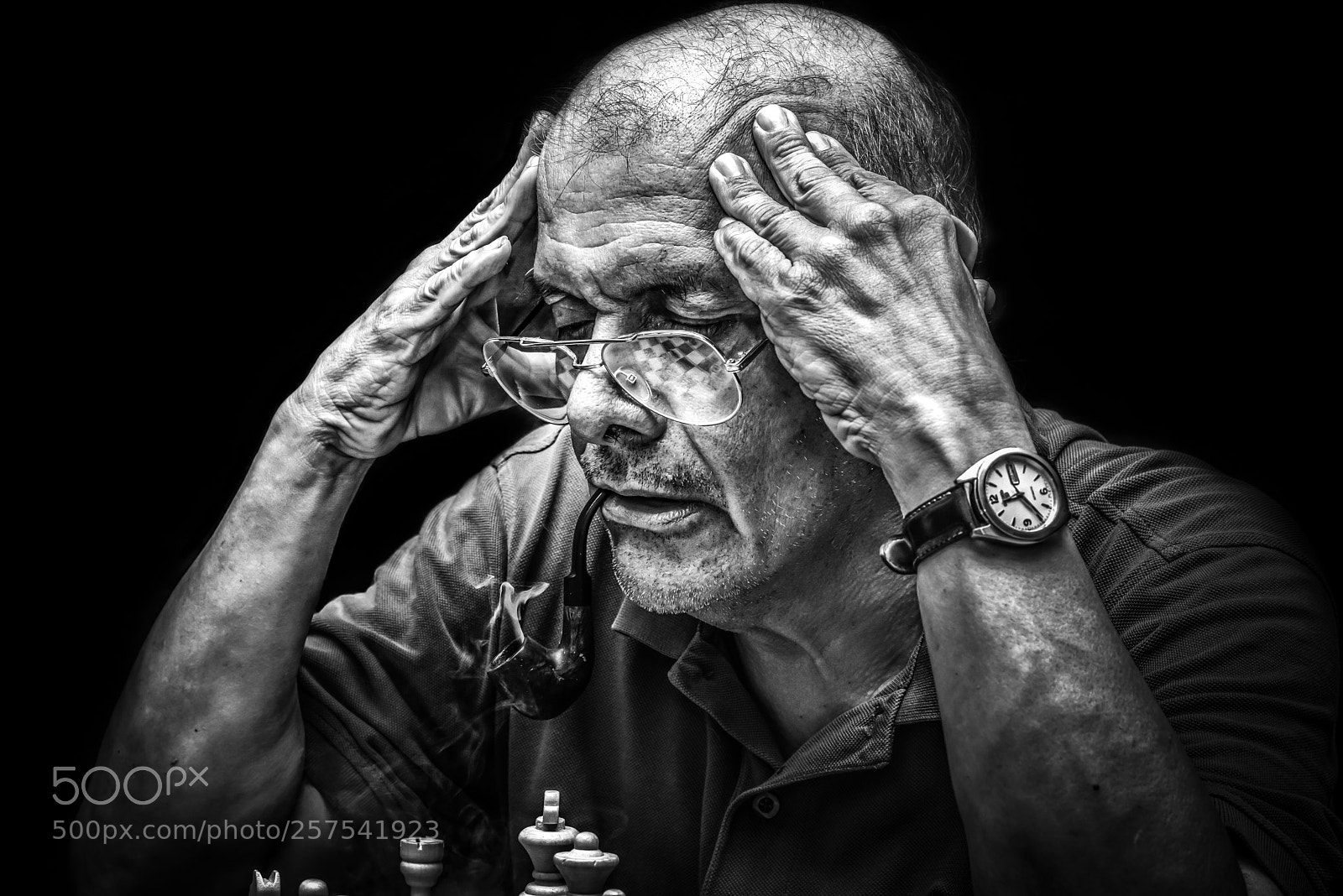 Nikon D7200 sample photo. Man playing chess photography