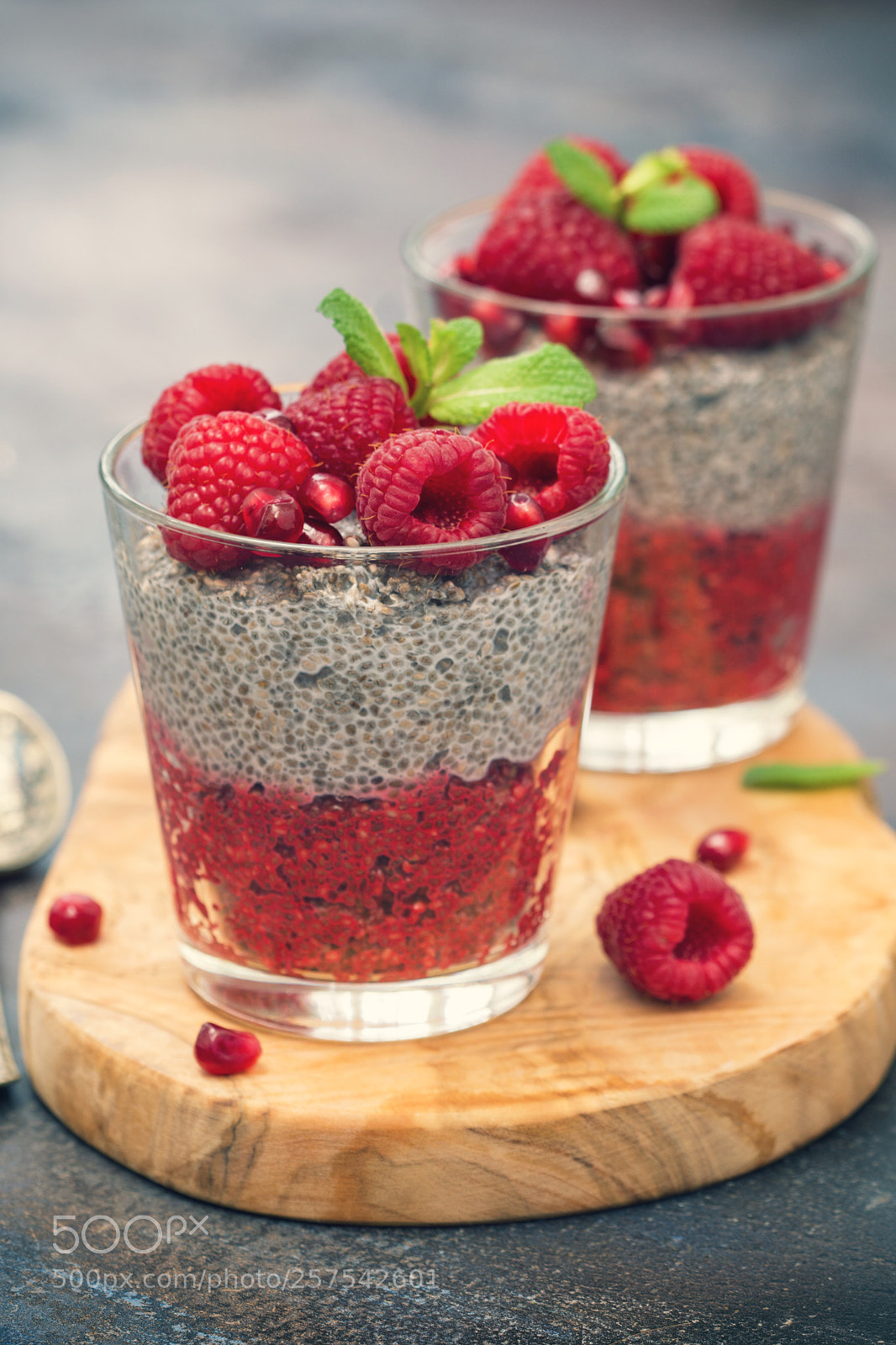 Sony a6300 sample photo. Chia seed pudding photography