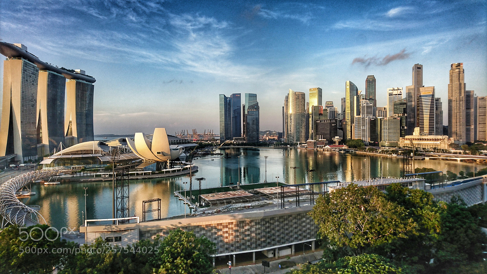 Sony Xperia XZ sample photo. Marina bay at dawn photography