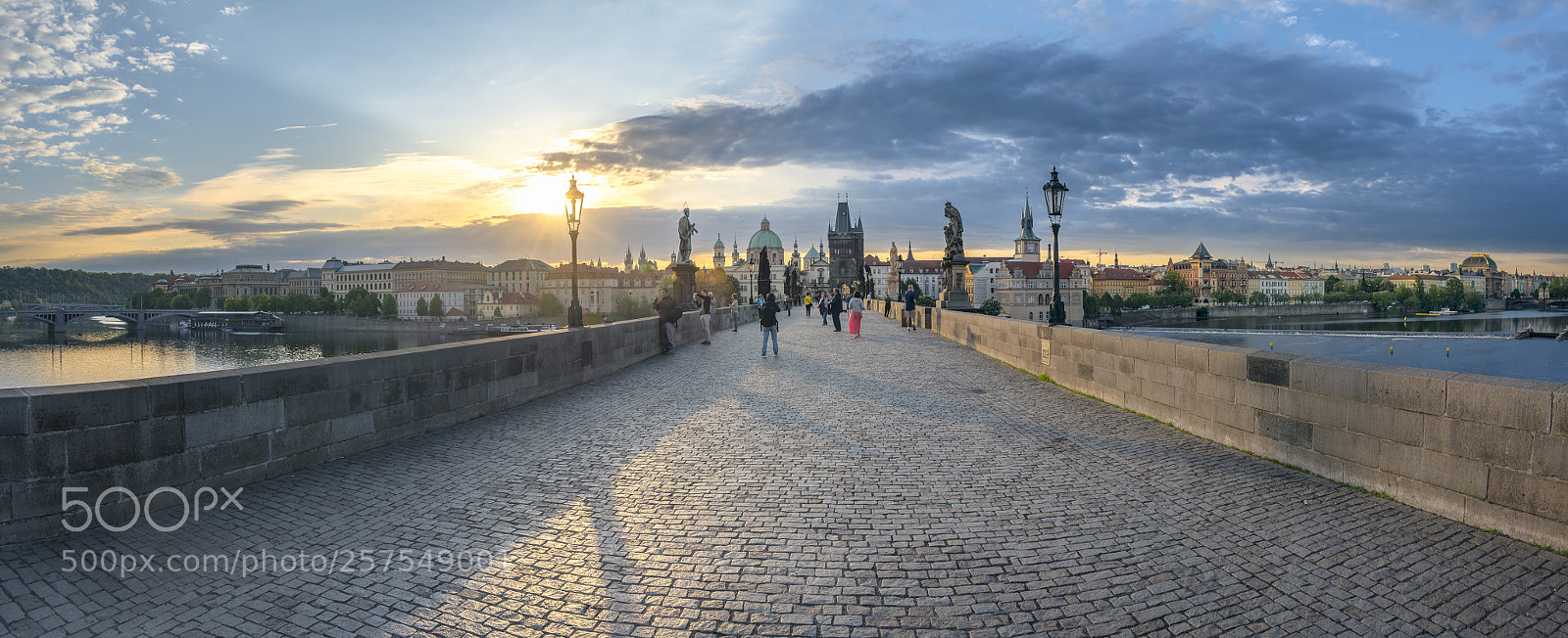 Nikon D750 sample photo. Panorama with charles bridge photography