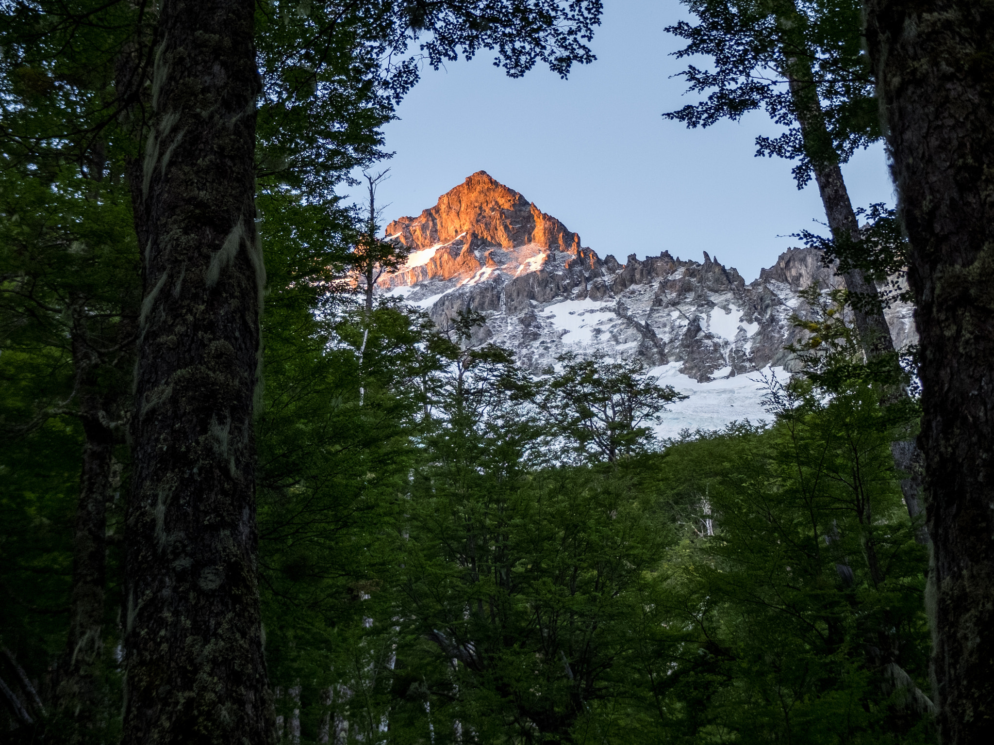 Fujifilm X20 sample photo. Sunset over cerro castillo - chile photography