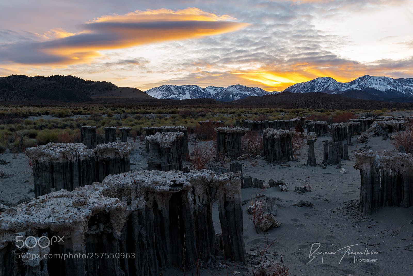 Nikon D800 sample photo. Tufas and lenticular clouds photography
