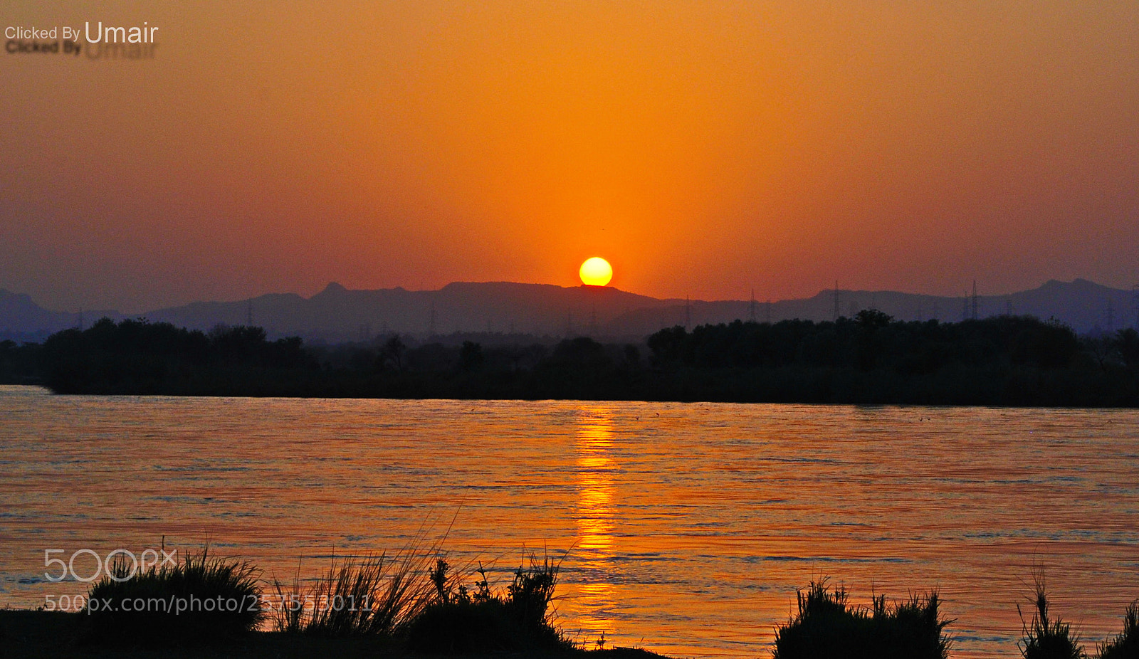Nikon D3000 sample photo. Sunset at mangla canal photography