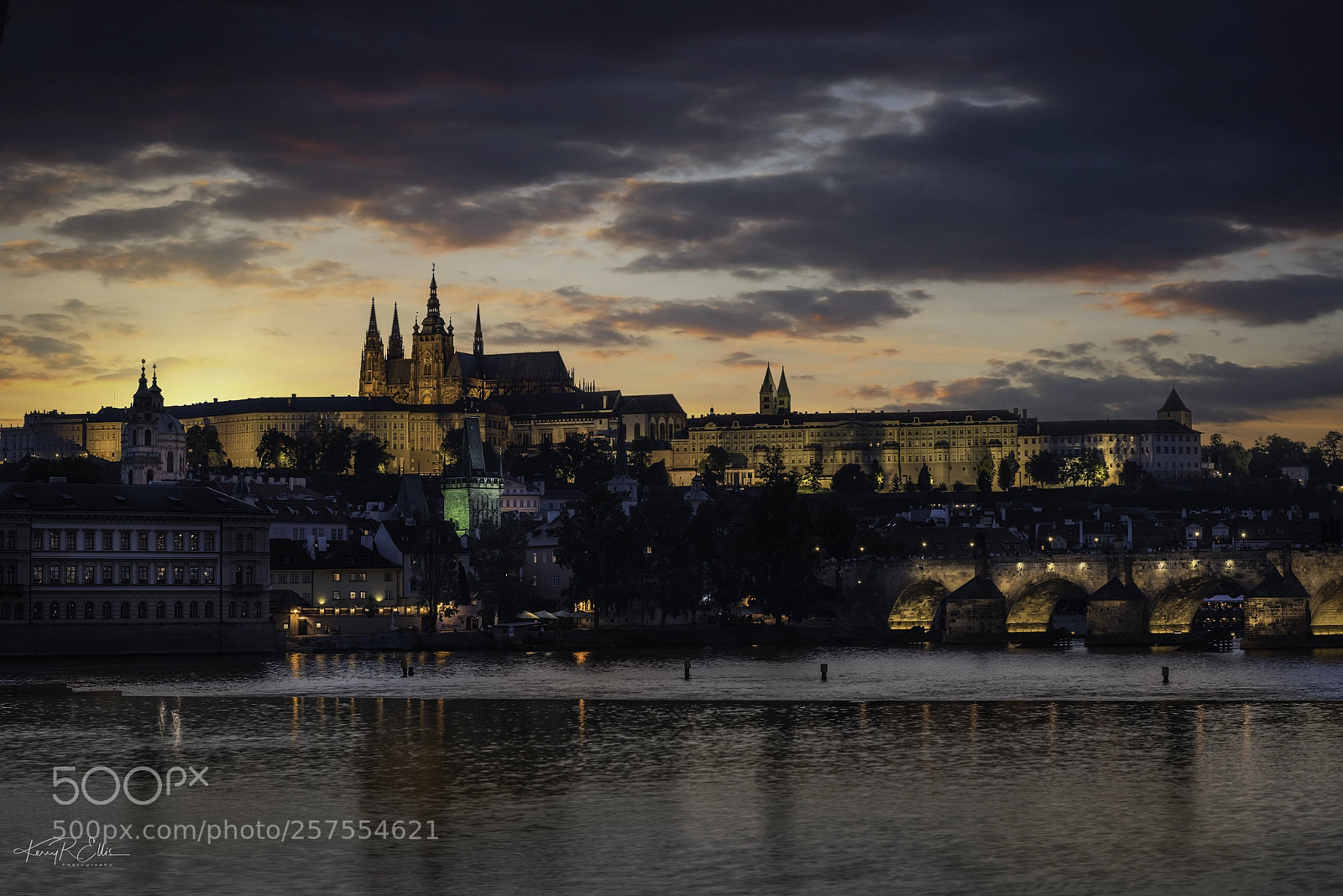 Nikon D810 sample photo. Prague sunset photography