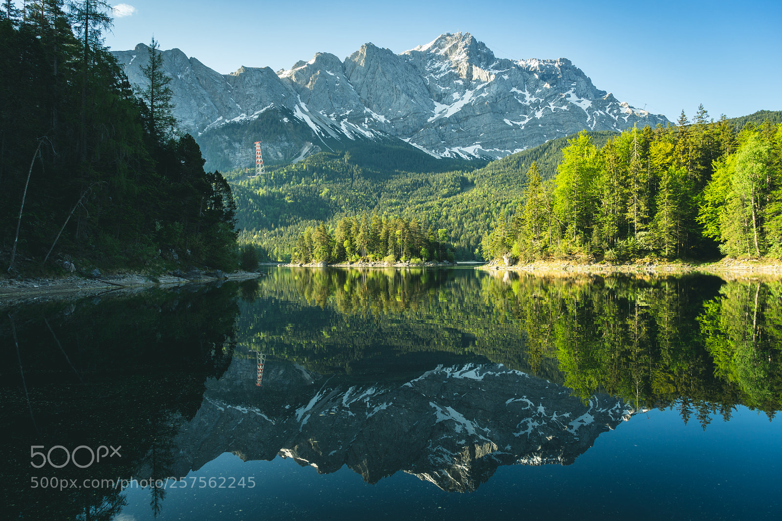 Sony a7 II sample photo. Der eibsee mit zugspitze photography