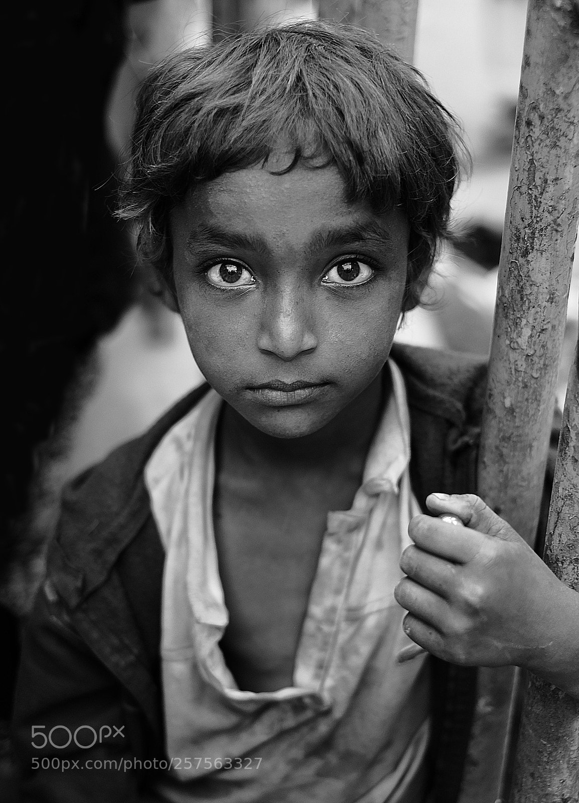 Fujifilm X-T1 sample photo. Eyes varanasi bw photography