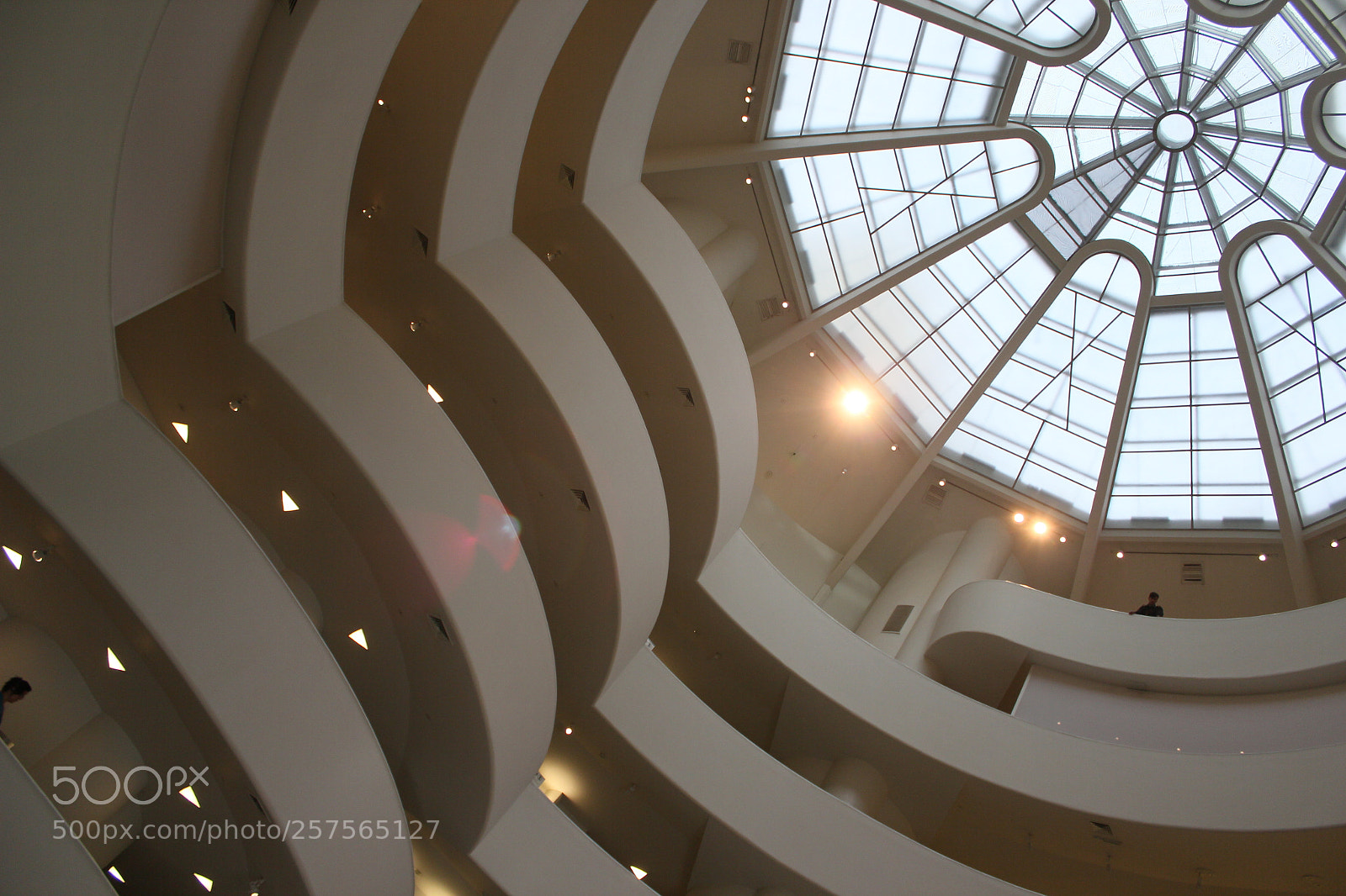 Canon EF-S 18-55mm F3.5-5.6 IS sample photo. Inside the guggenheim museum photography