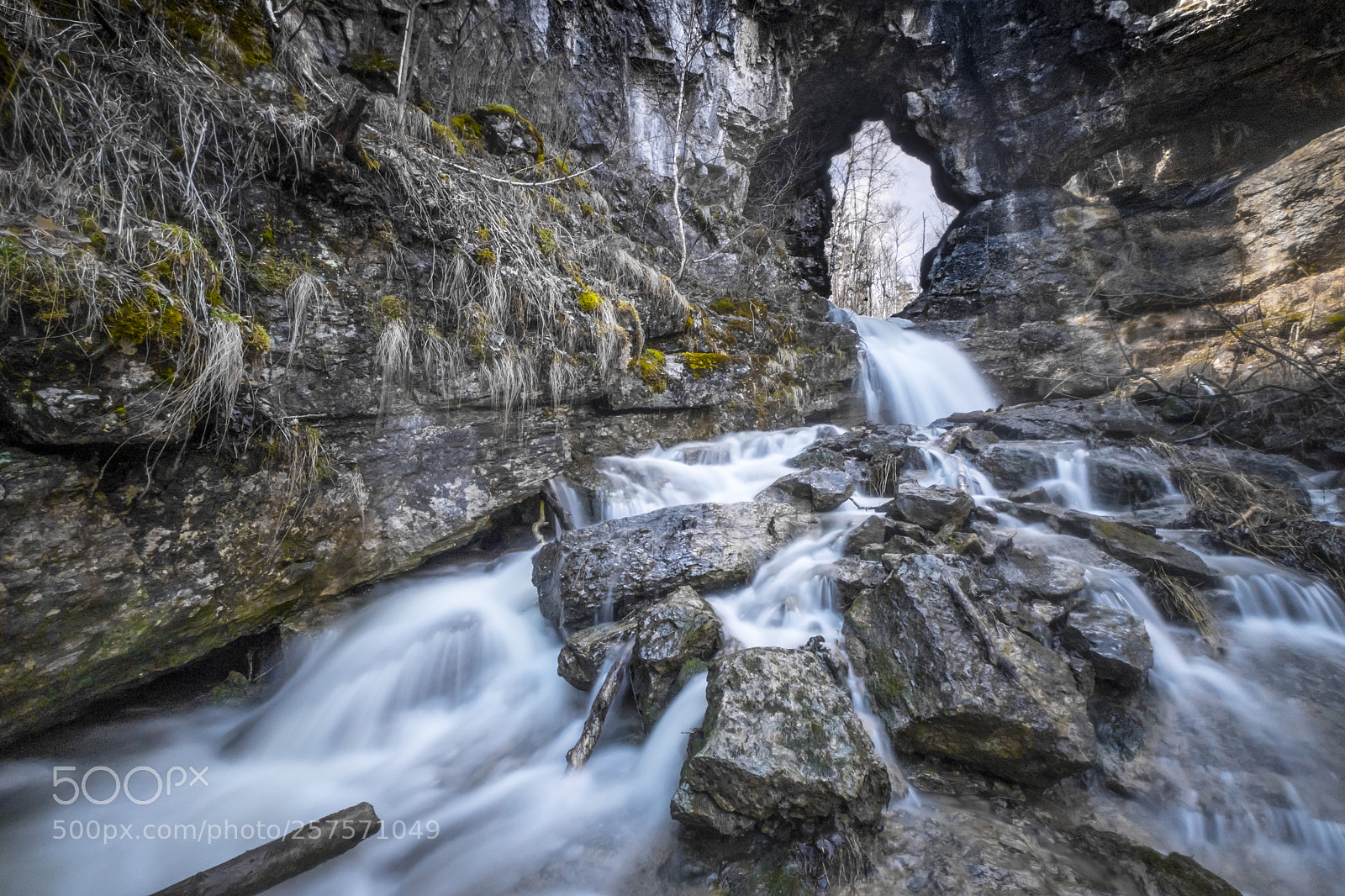 Fujifilm X-T2 sample photo. Karst bridge and waterfall photography