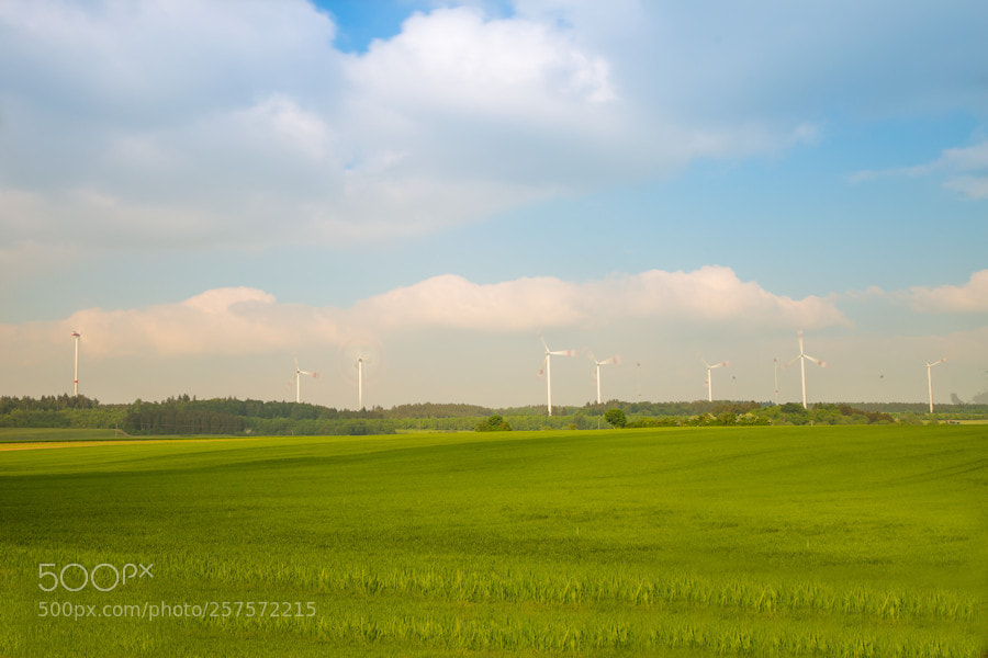 Canon EOS 6D sample photo. Windpark waldhausen photography