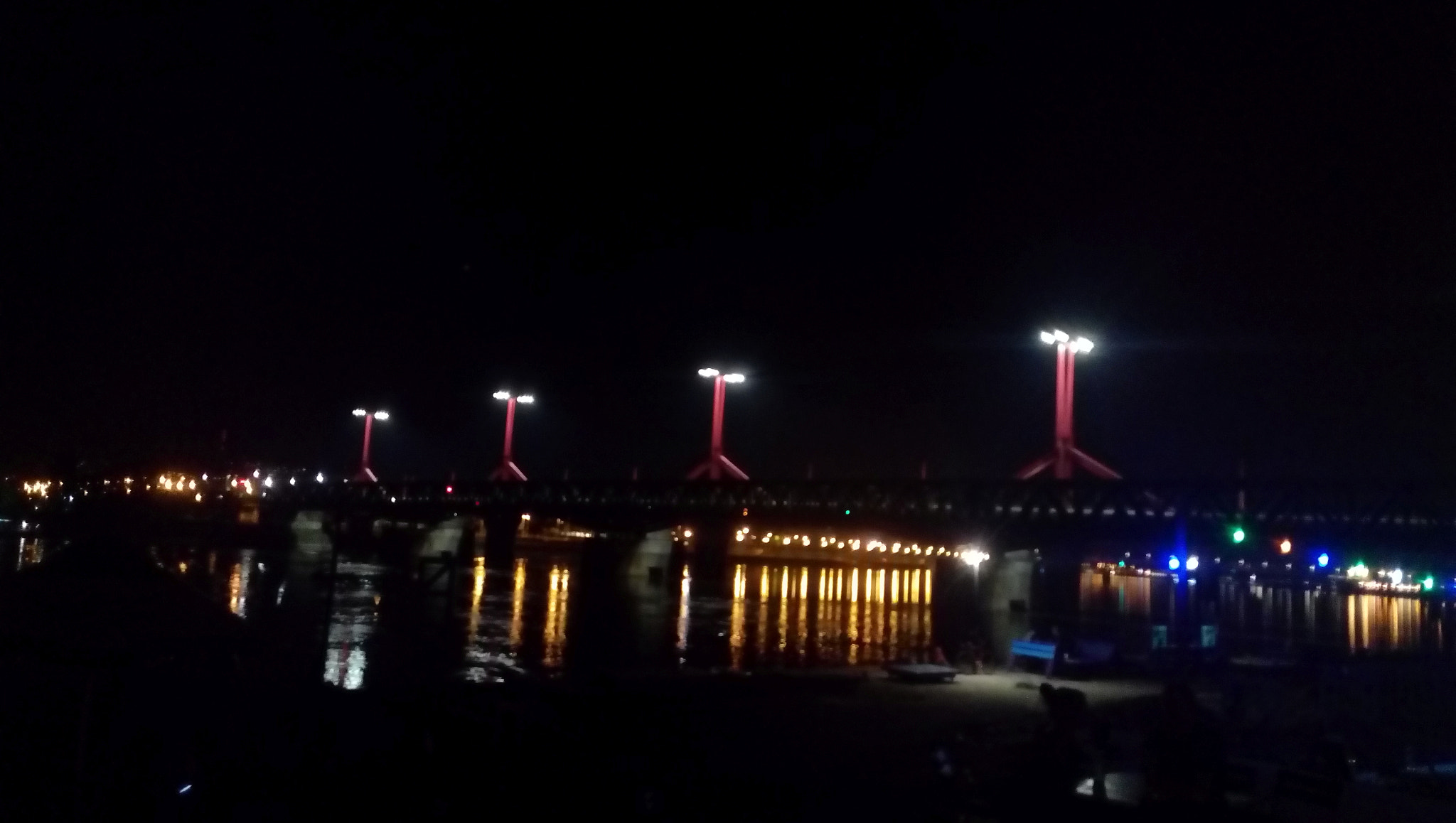 Lenovo P70-A sample photo. Budapeast bridges - ii. rákóczi f bridge by night photography
