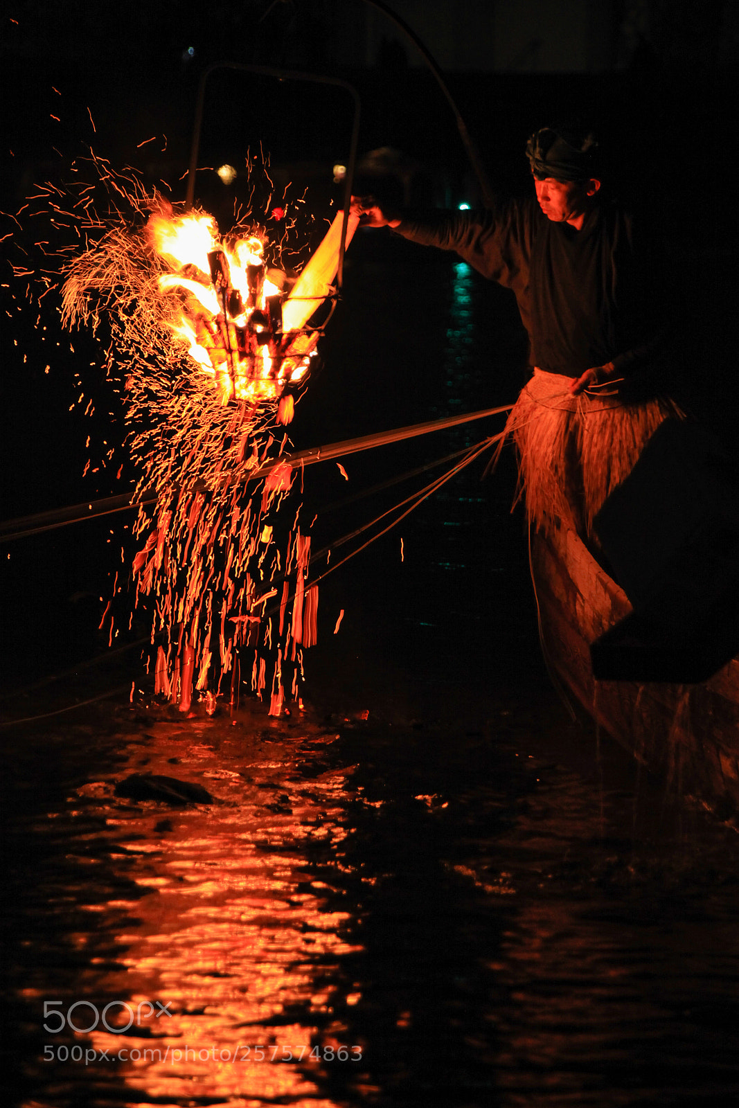 Canon EOS 5D Mark II sample photo. Fishing with cormorants photography