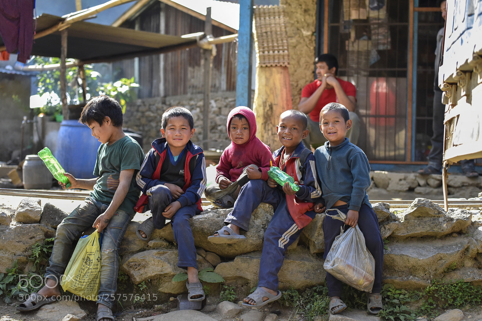 Nikon D810 sample photo. Nepal kids photography