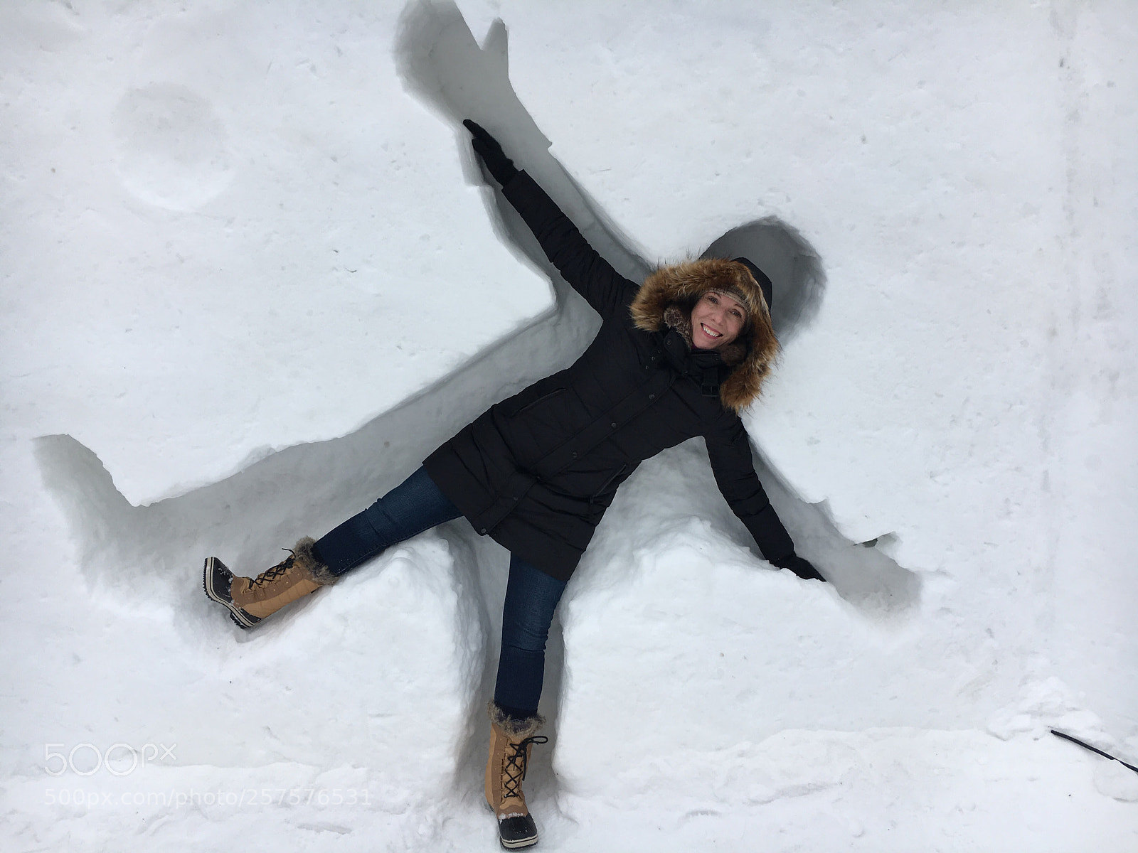 Apple iPhone 6s sample photo. Snow angels photography