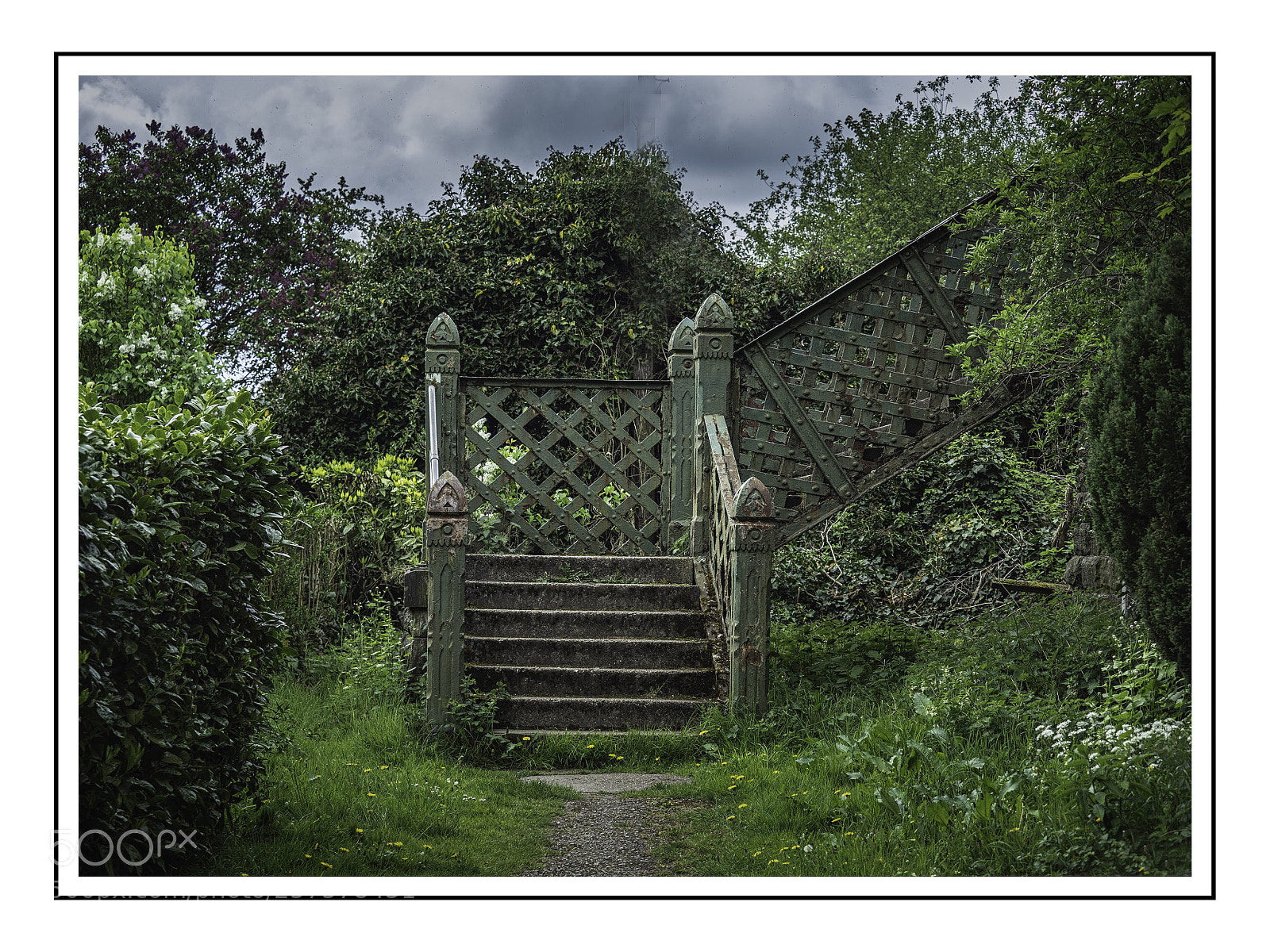 Olympus OM-D E-M5 II sample photo. Old railway bridge steps photography