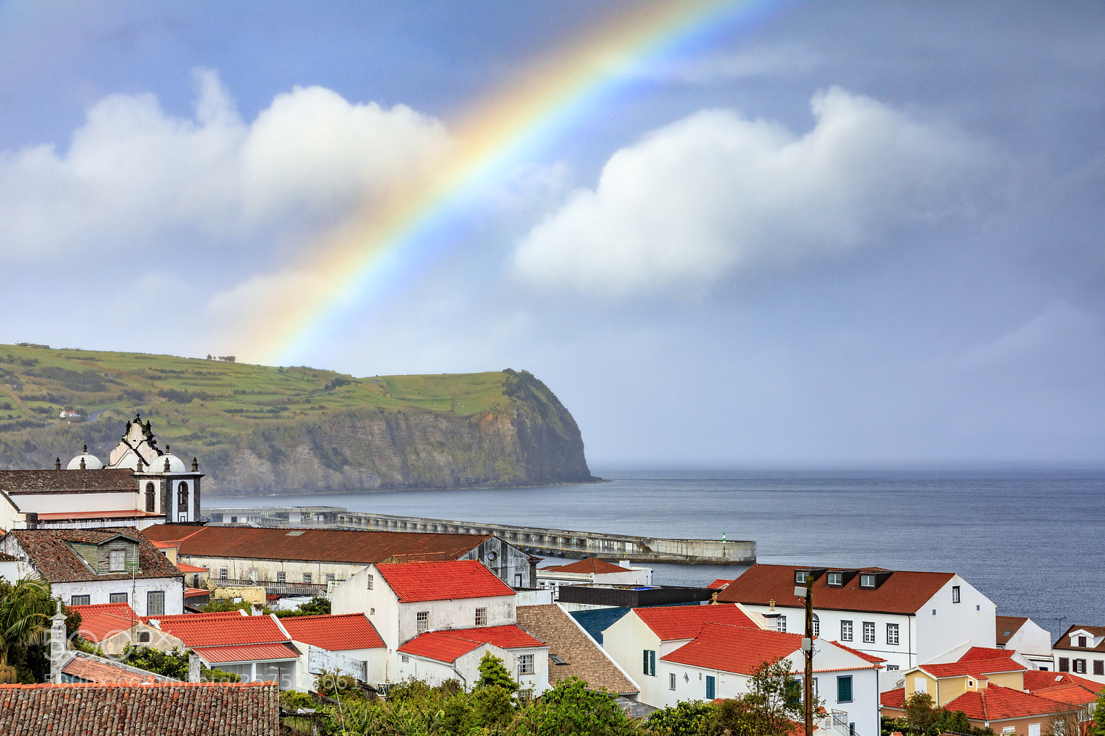 Canon EOS 5D Mark IV sample photo. Açores-faial-horta rainbow photography