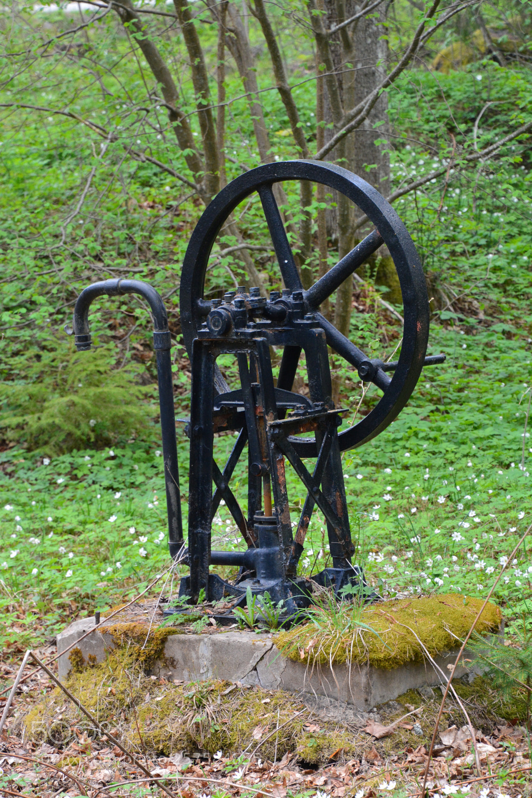Nikon D5200 sample photo. Old waterpump  photography