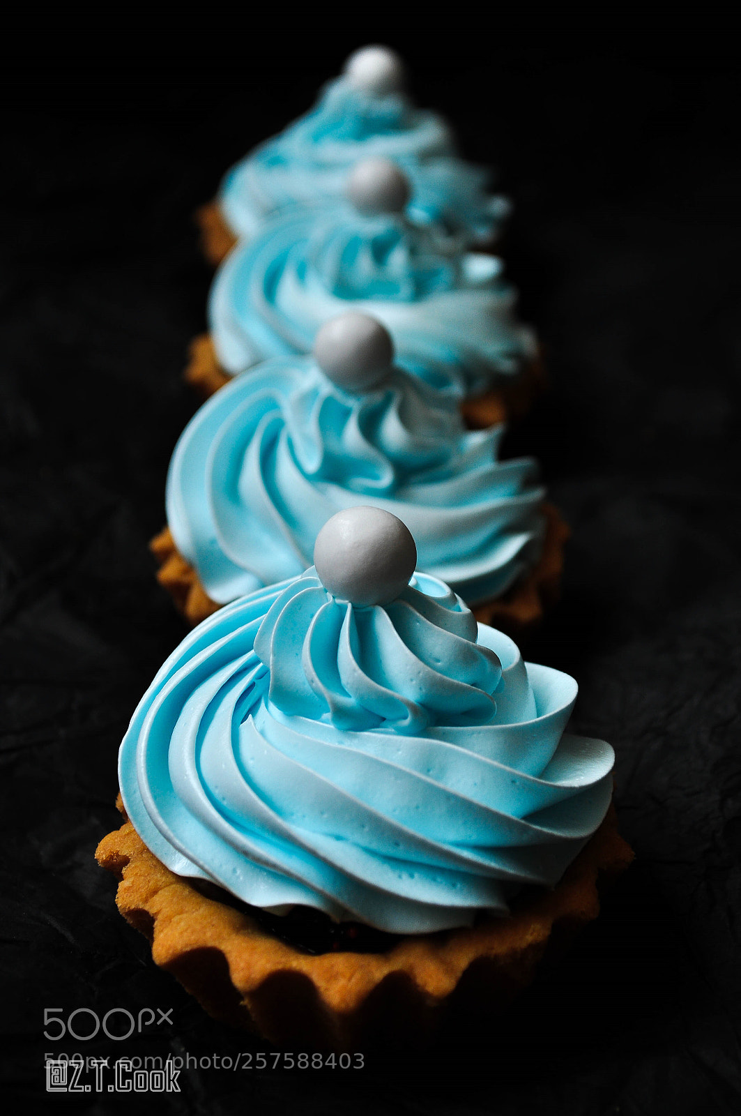 Nikon D5000 sample photo. Tarts with meringue cream photography