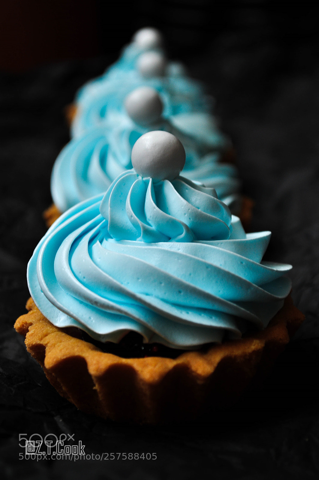 Nikon D5000 sample photo. Tarts with meringue cream photography