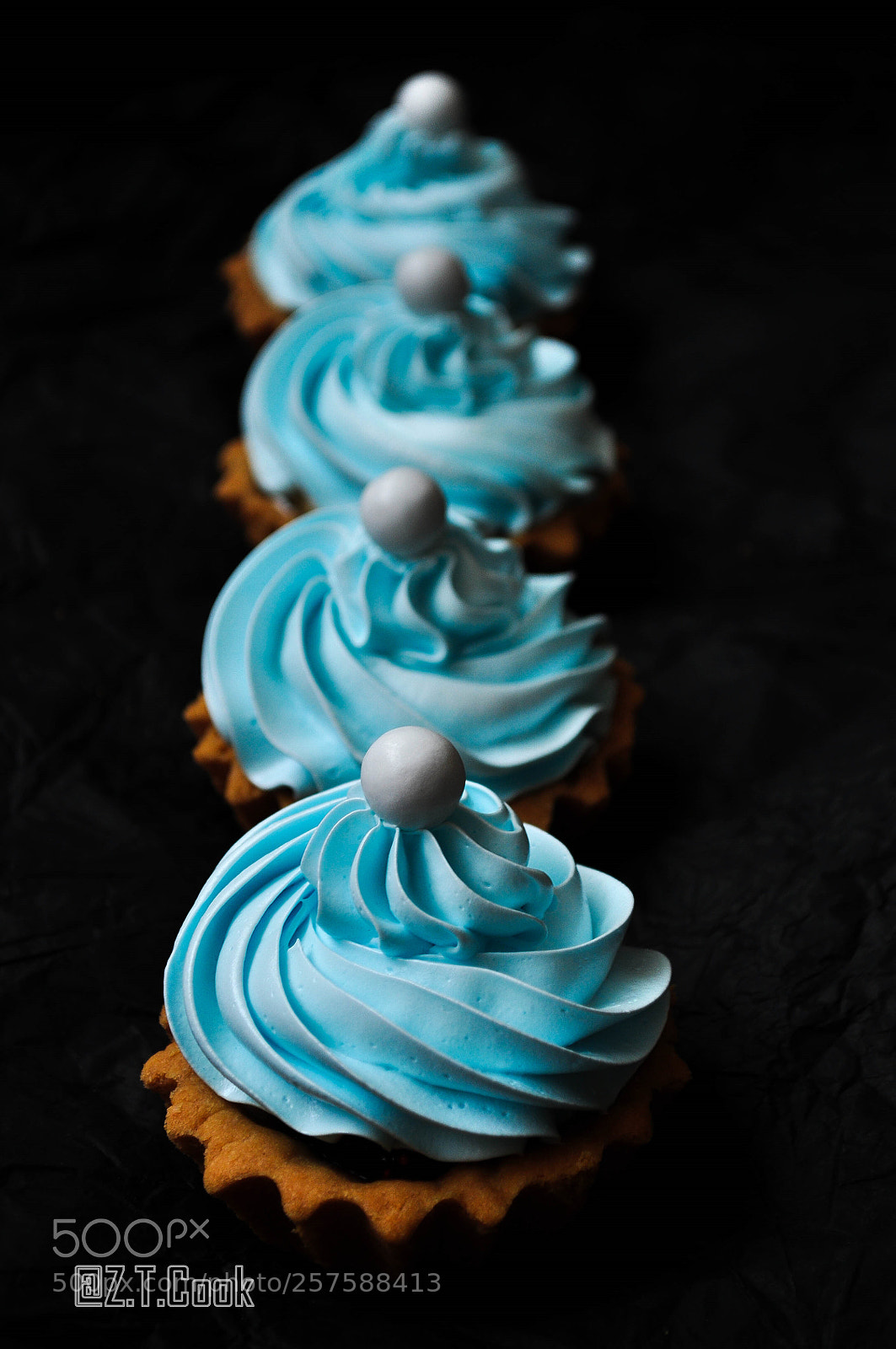 Nikon D5000 sample photo. Tarts with meringue cream photography