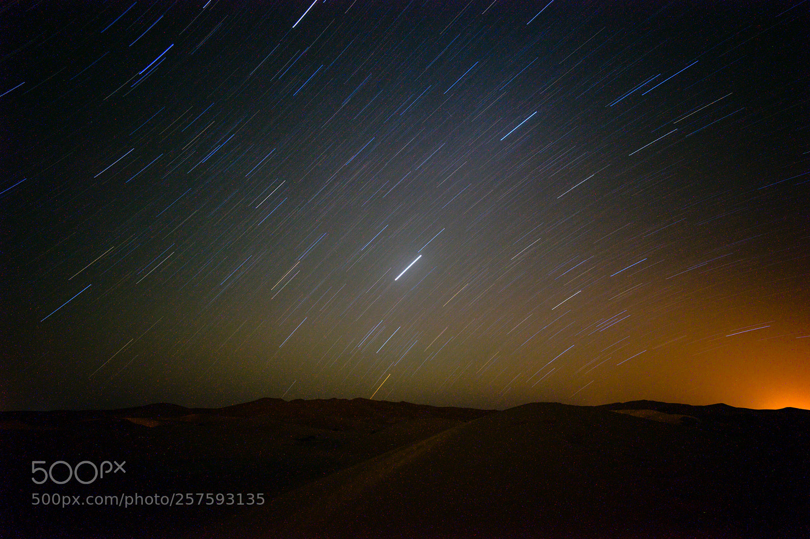 Sony a7 II sample photo. Sahara star trail photography