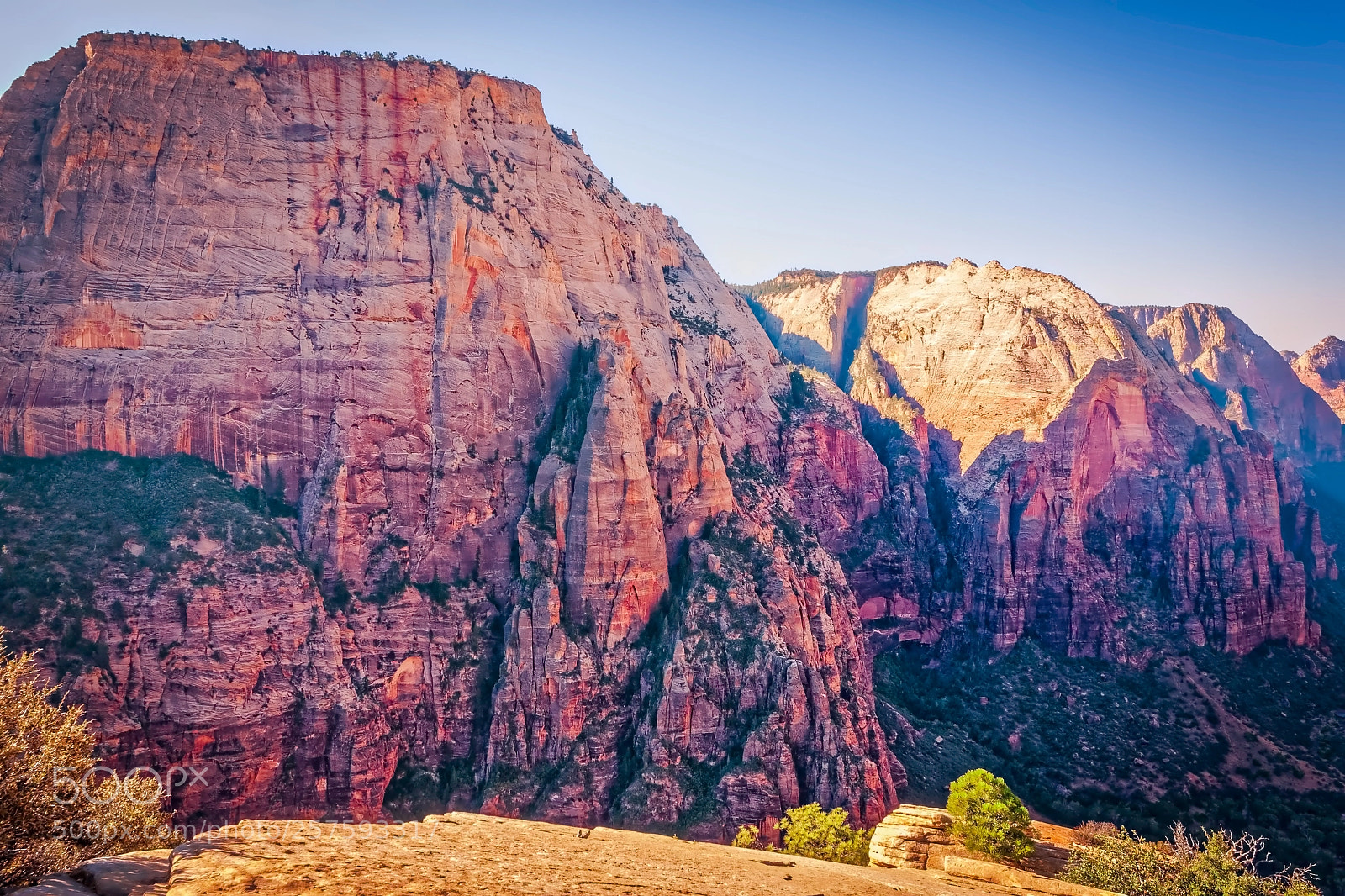 Canon EOS 40D sample photo. Early morning angel's landing photography