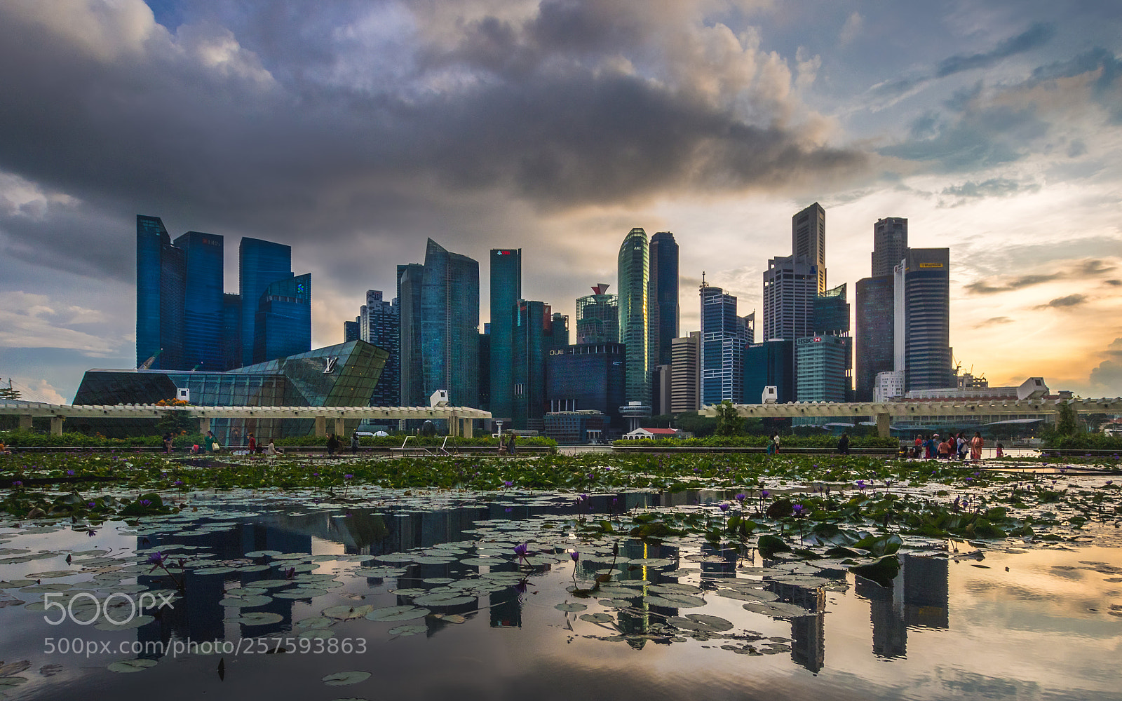 Olympus OM-D E-M5 sample photo. Singapore skyline photography