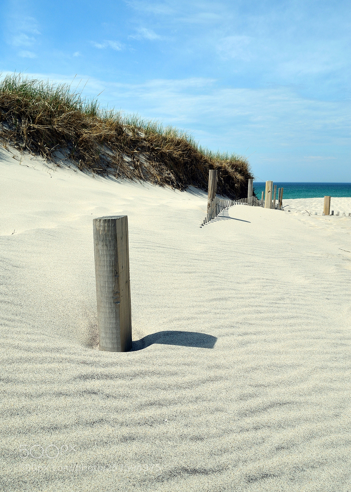 Nikon D5100 sample photo. Sandy beach fence photography
